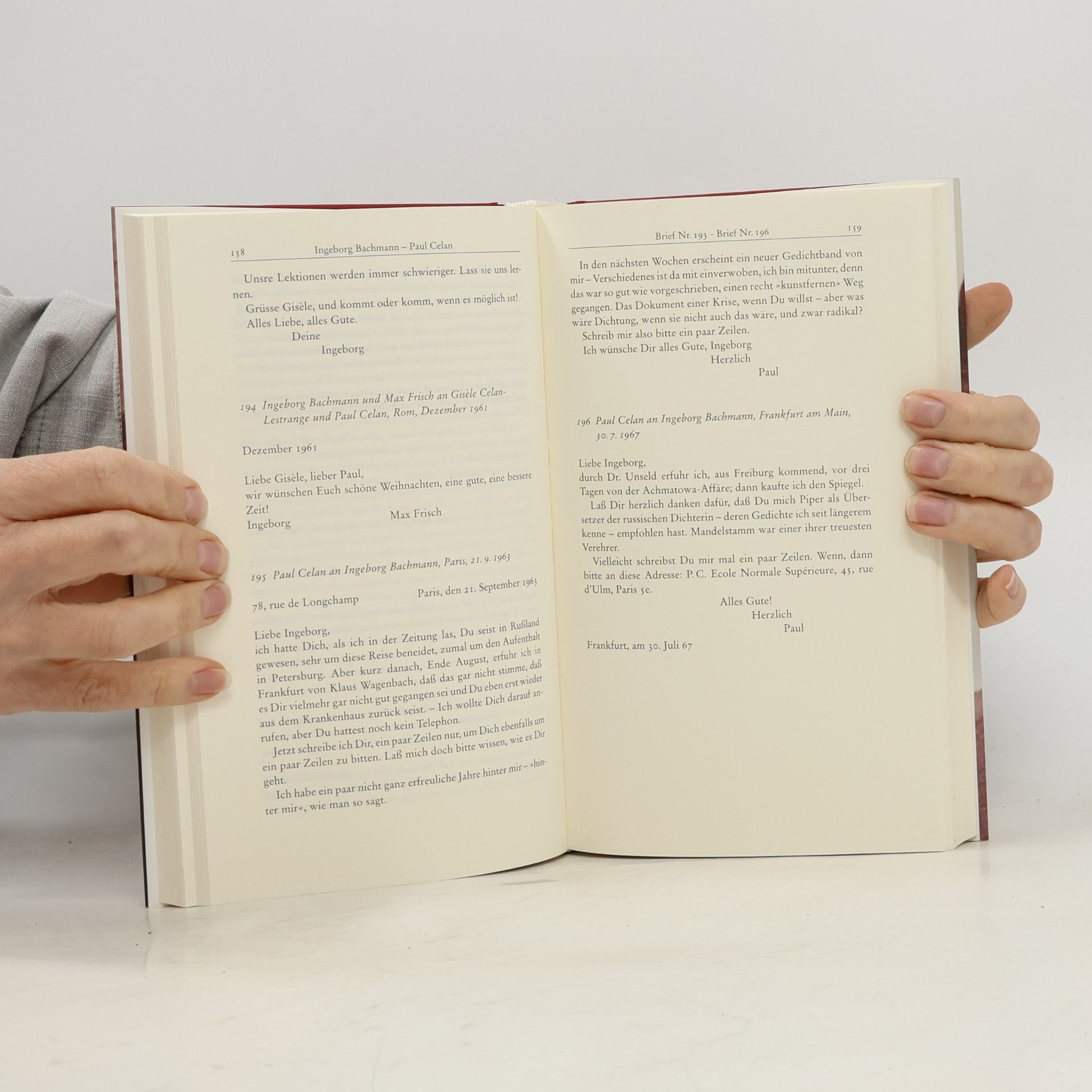 Paul Celan Herzzeit Briefwechsel