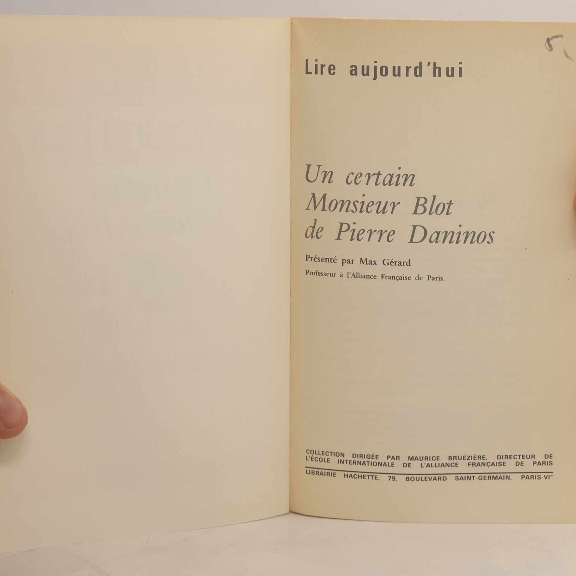 Max Gérard Lire aujourd'hui - Classiques: Un certain Monsieur Blot
