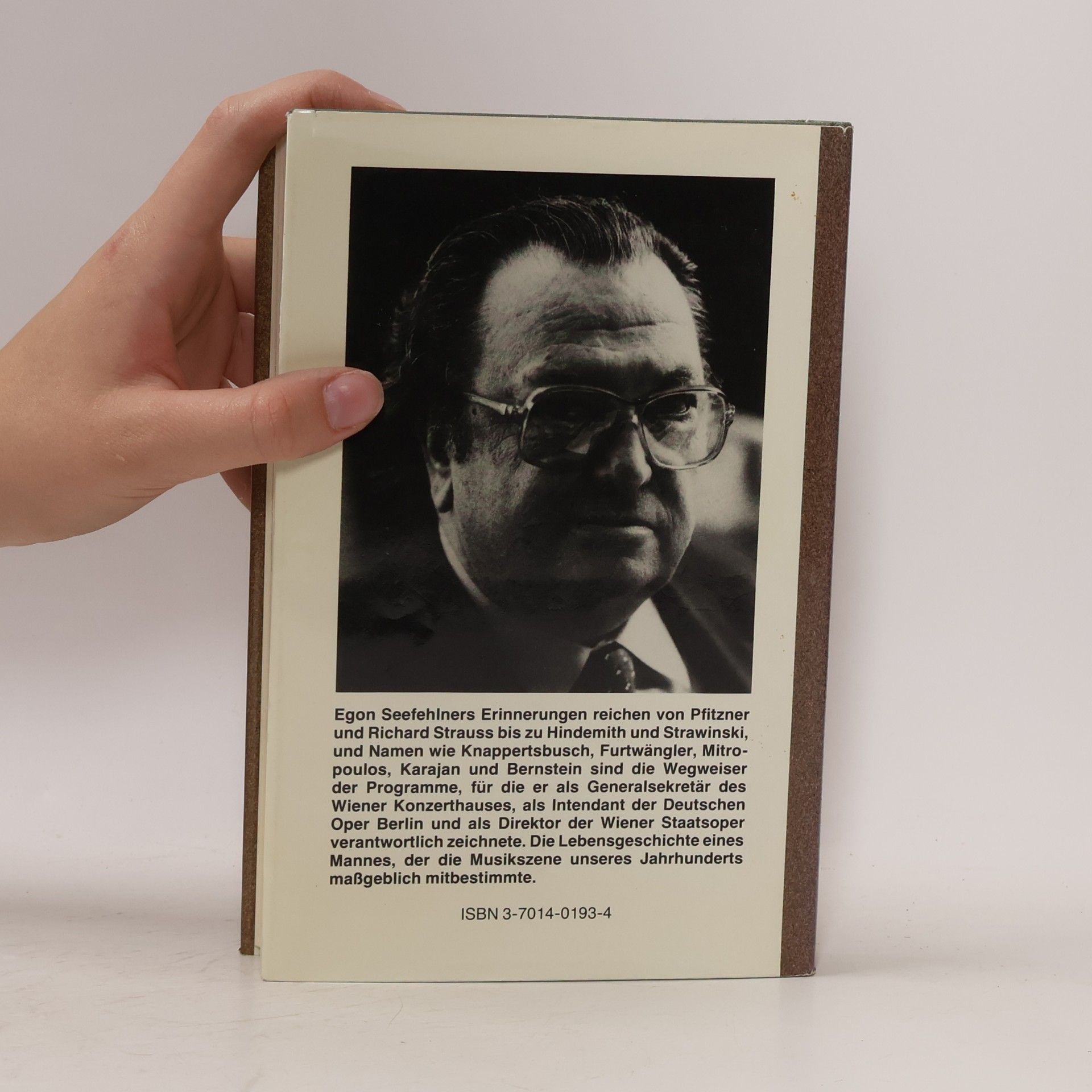 Egon Seefehlner Die Musik meines Lebens