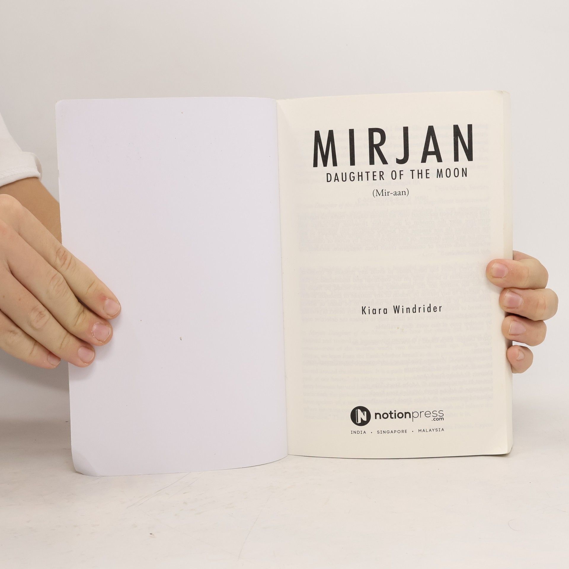 Kiara Windrider Mirjan: Daughter of the Moon
