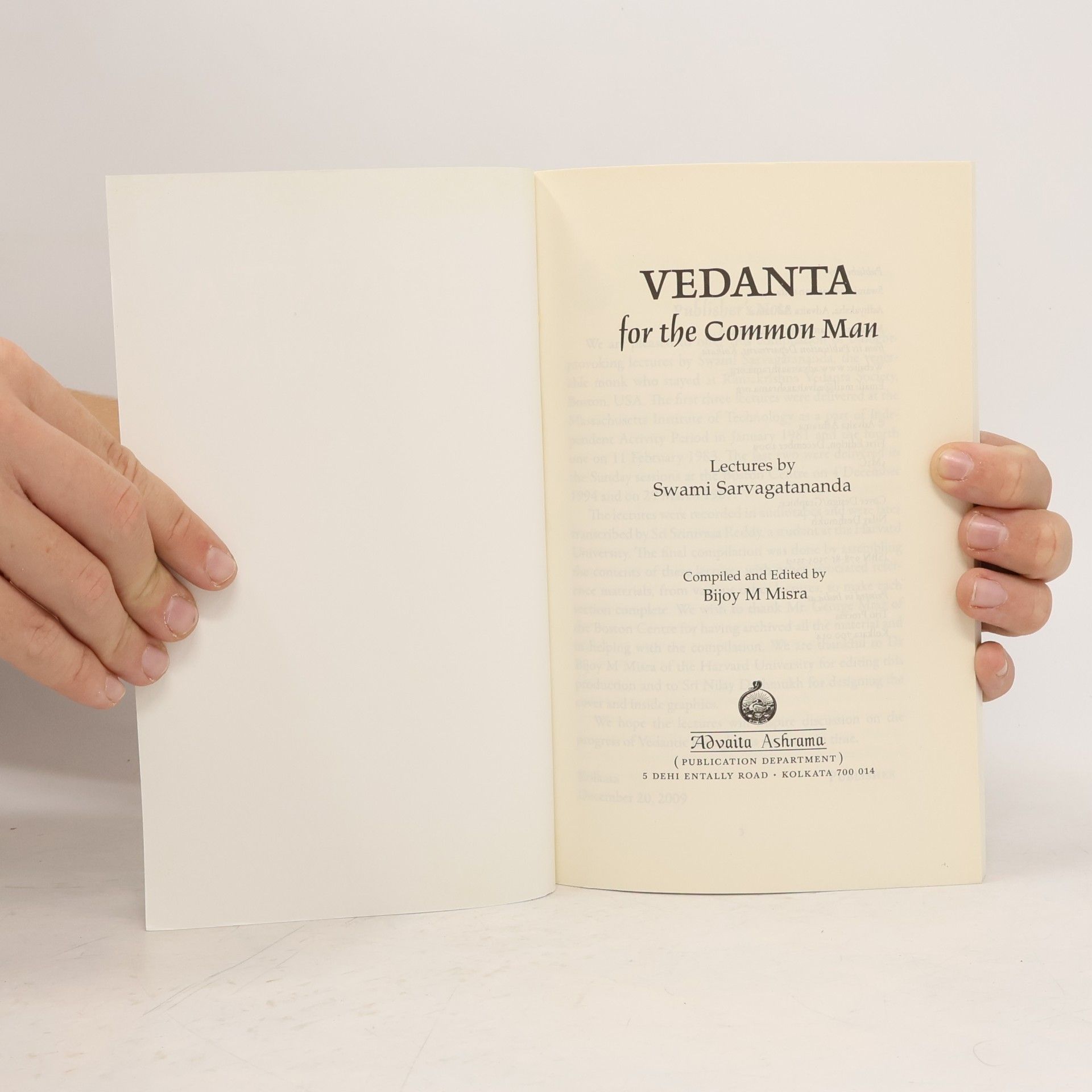 Swami Sarvagatananda Vedanta for the Common Man