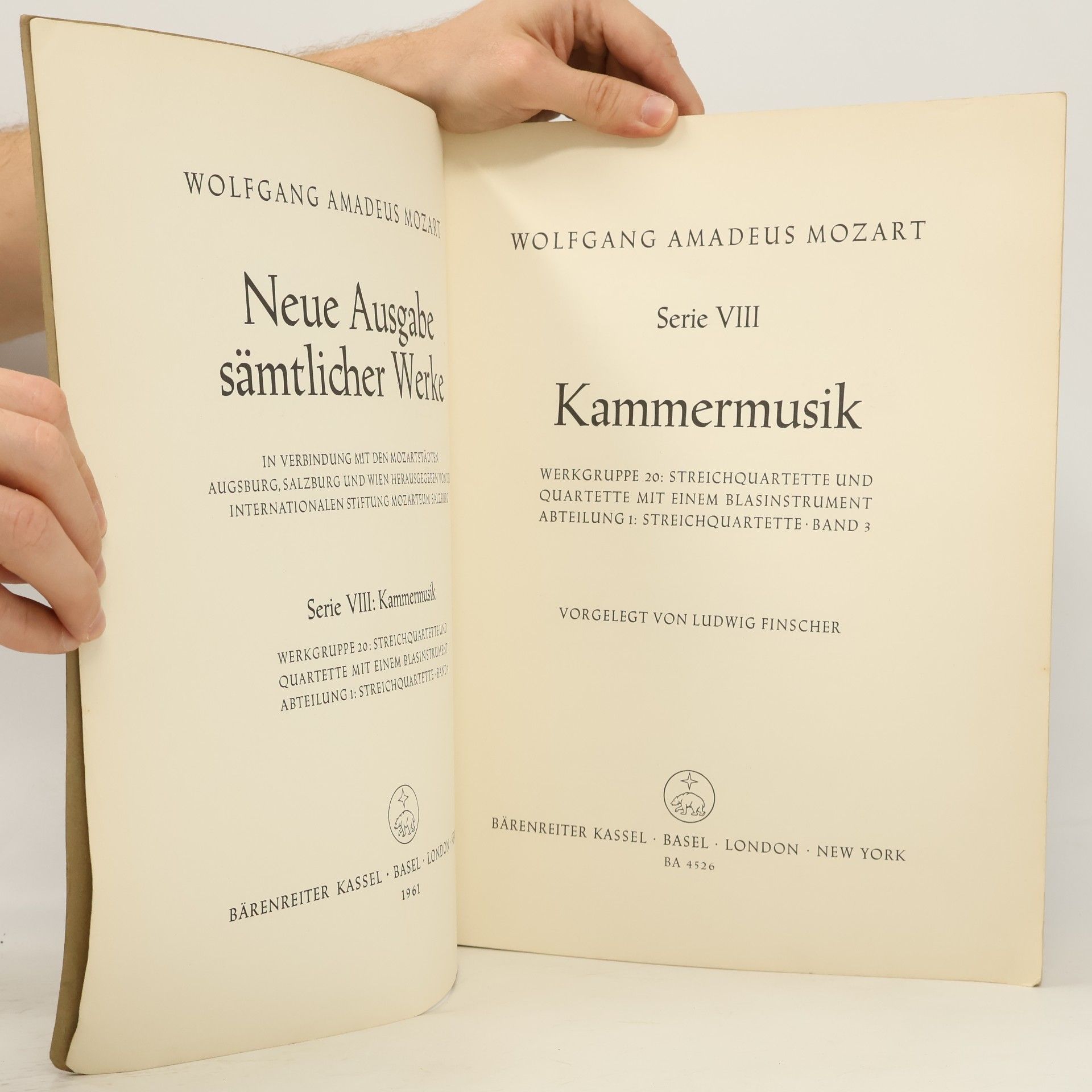 Wolfgang Amadeus Mozart Mozart VIII. Kammermusik