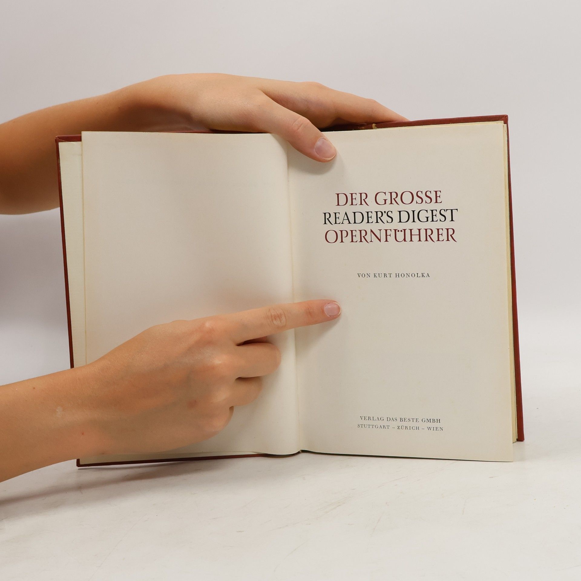 Kurt Honolka Der Grosse Reader's Digest Operhnführer
