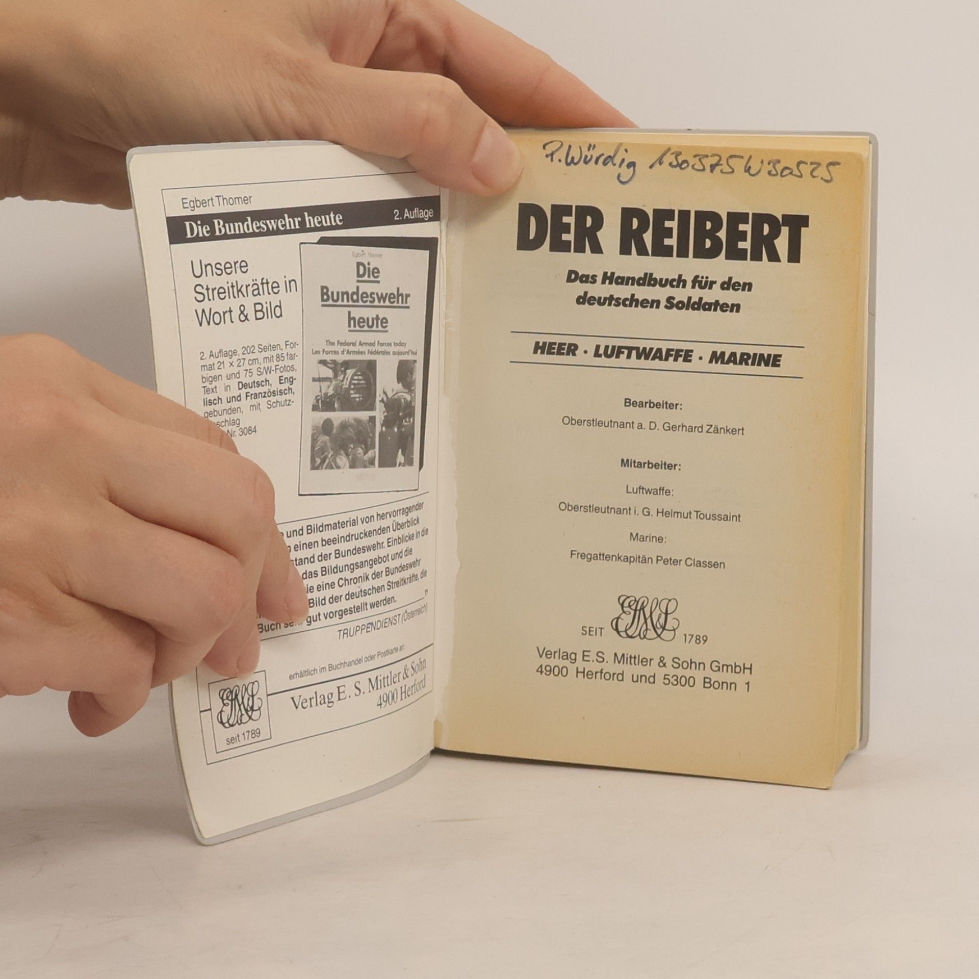 Der Reibert: Das Handbuch für den Soldaten der Bundeswehr. Heer - Luftwaffe - Marine