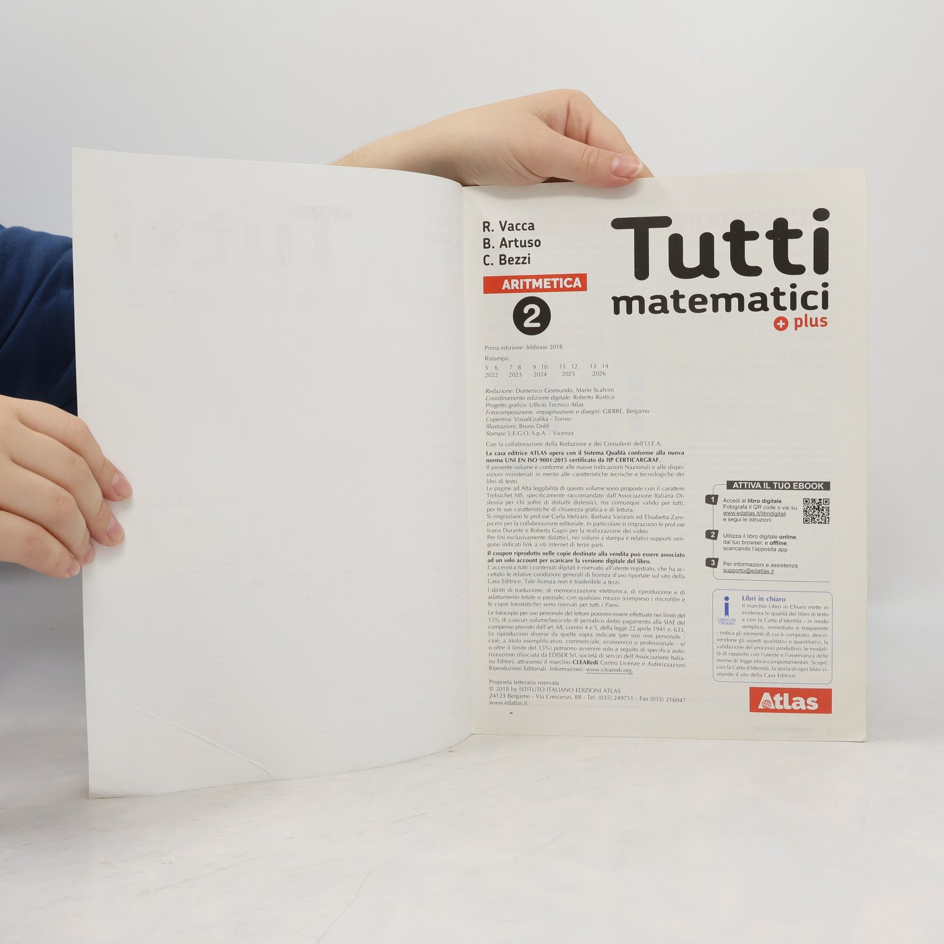 Roberto Vacca Tutti matematici plus. Aritmetica 2