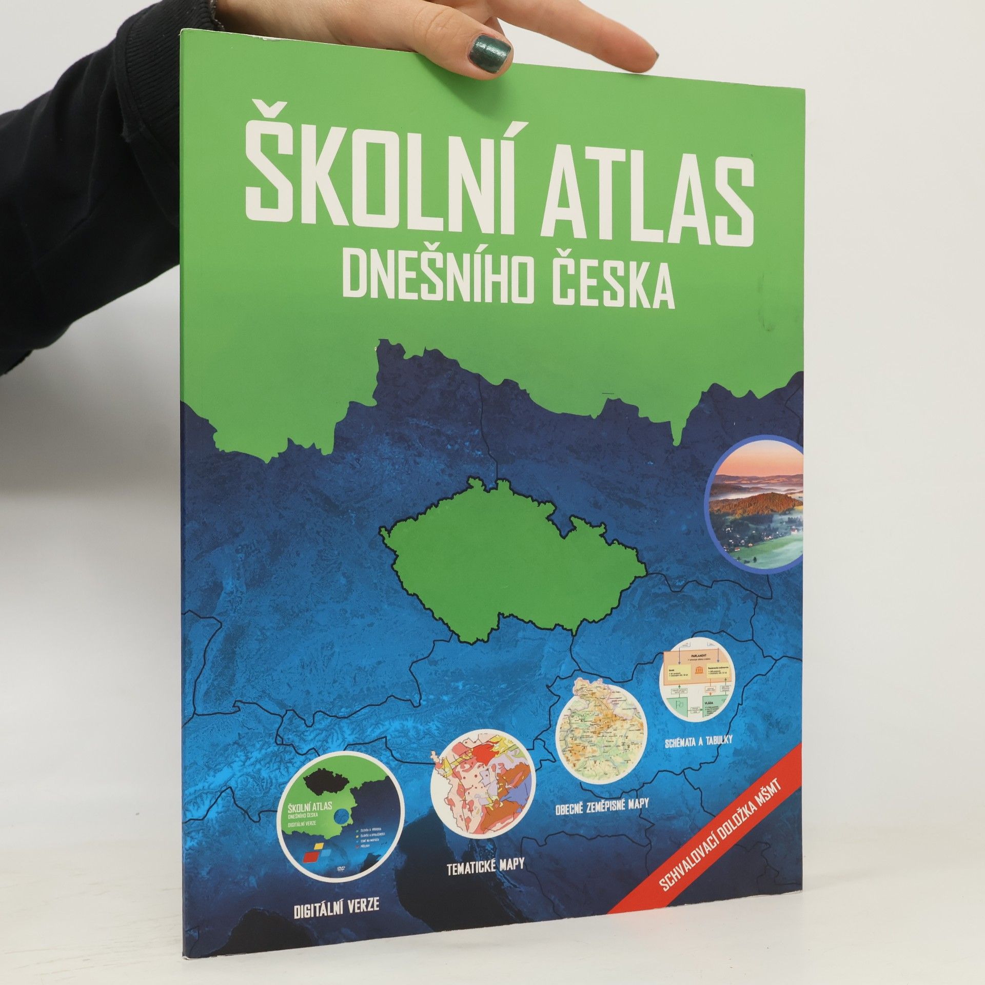 Školní atlas dnešního Česka