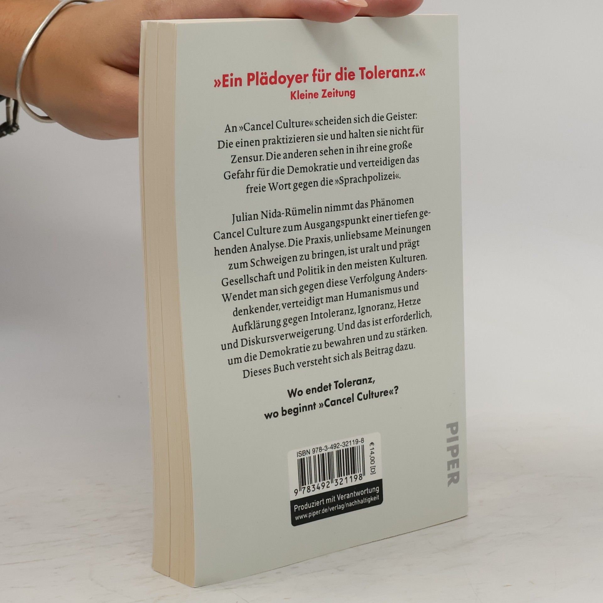 Julian Nida-Rümelin »Cancel Culture« – Ende der Aufklärung?