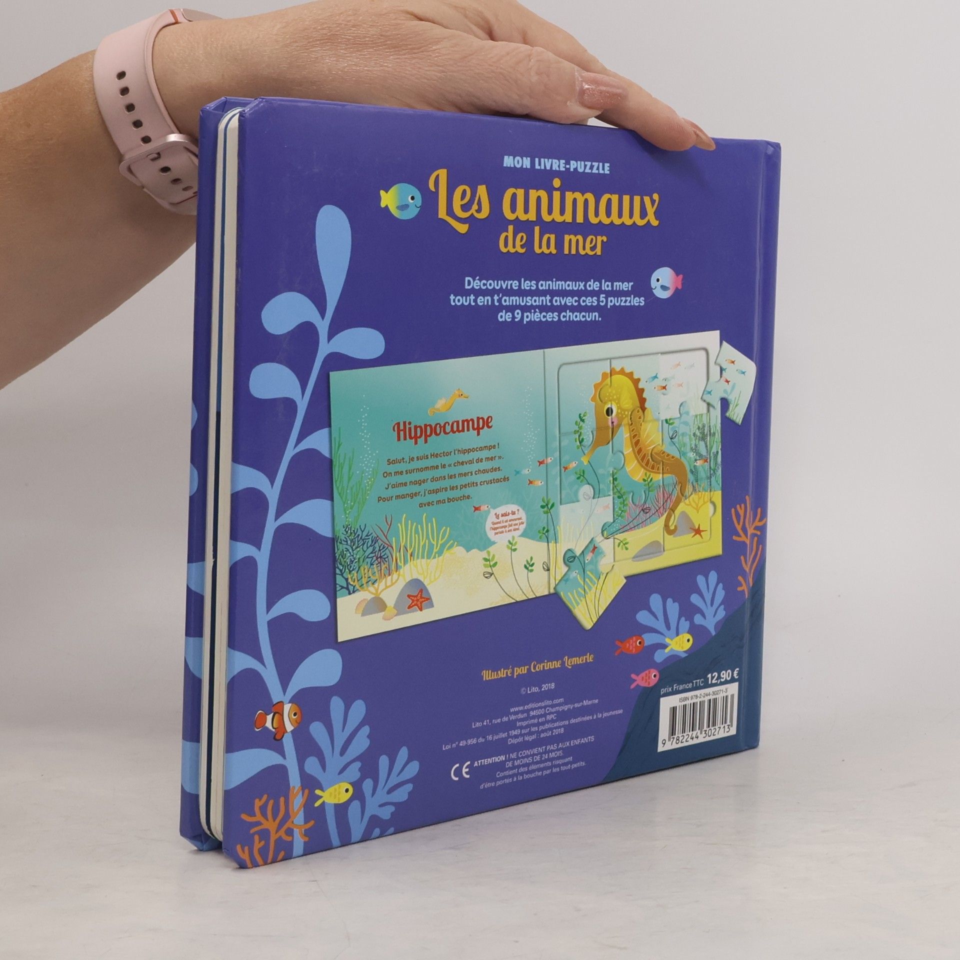 Corinne Lemerle Mon Livre-Puzzle: Les animaux de la mer