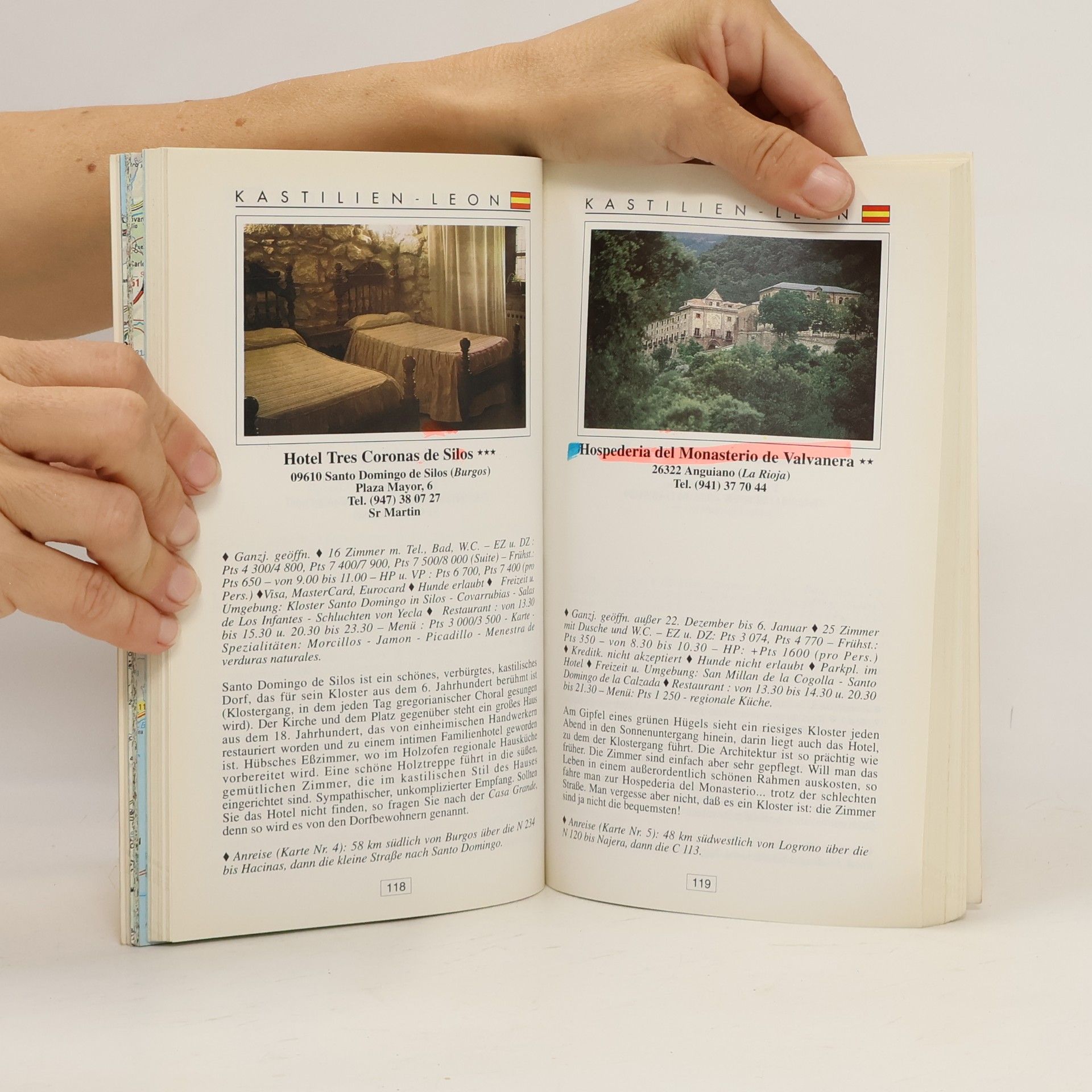 Hotels mit Charme 1993/94 in Spanien und Portugal. 197 Adressen und 33 Landkarten