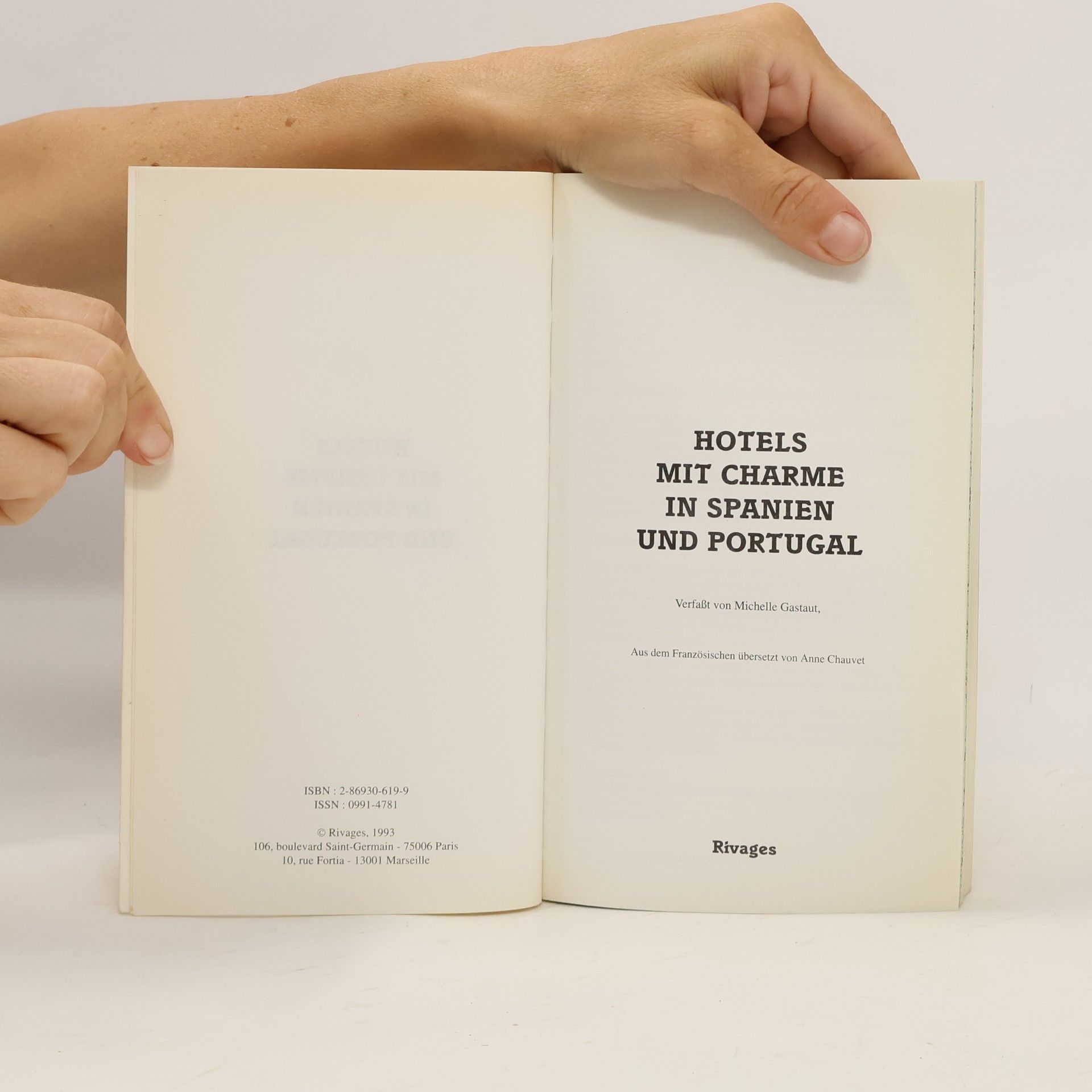 Hotels mit Charme 1993/94 in Spanien und Portugal. 197 Adressen und 33 Landkarten