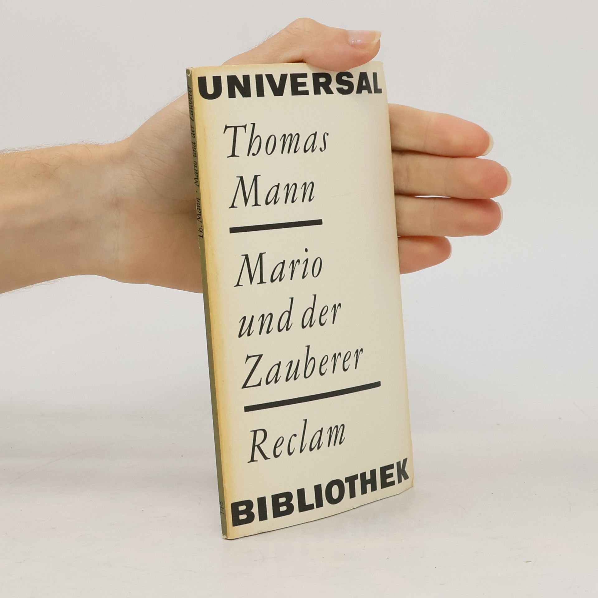 Thomas Mann Mario und der Zauberer