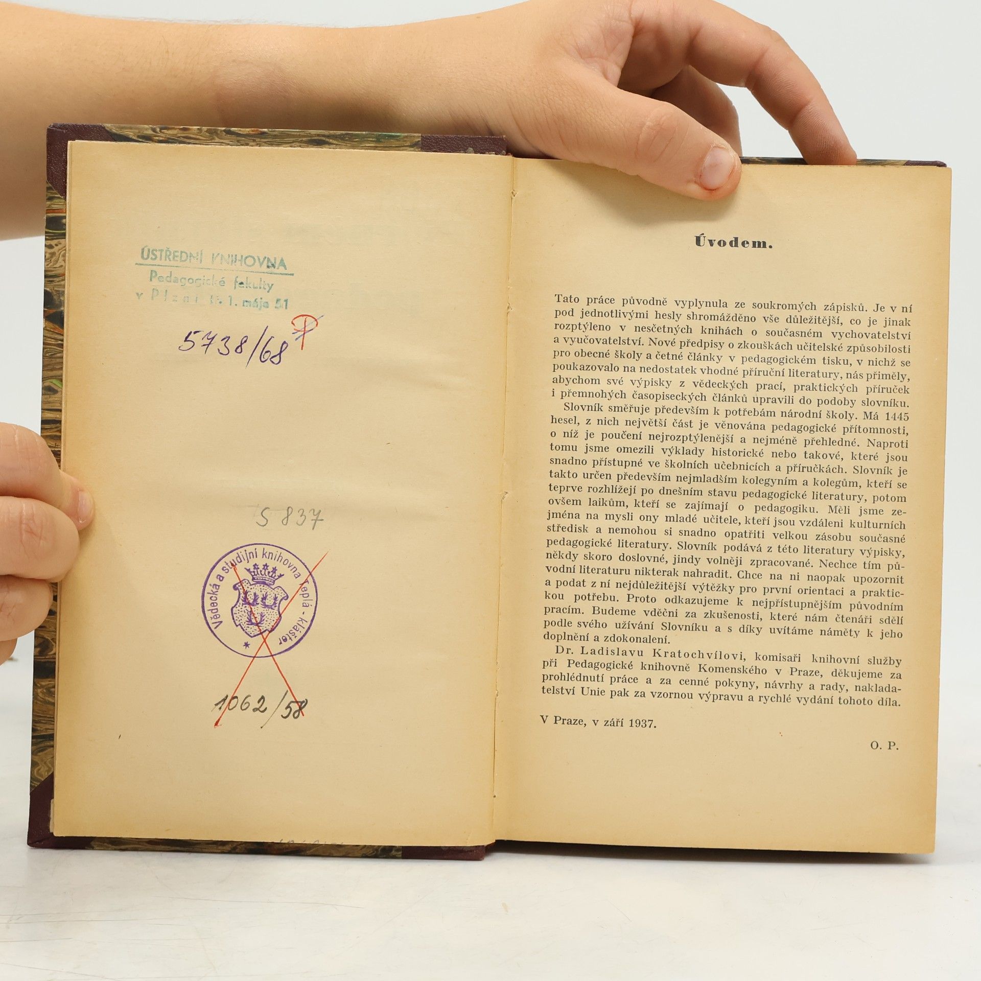 Oldřich Pech Příruční slovník pedagogický