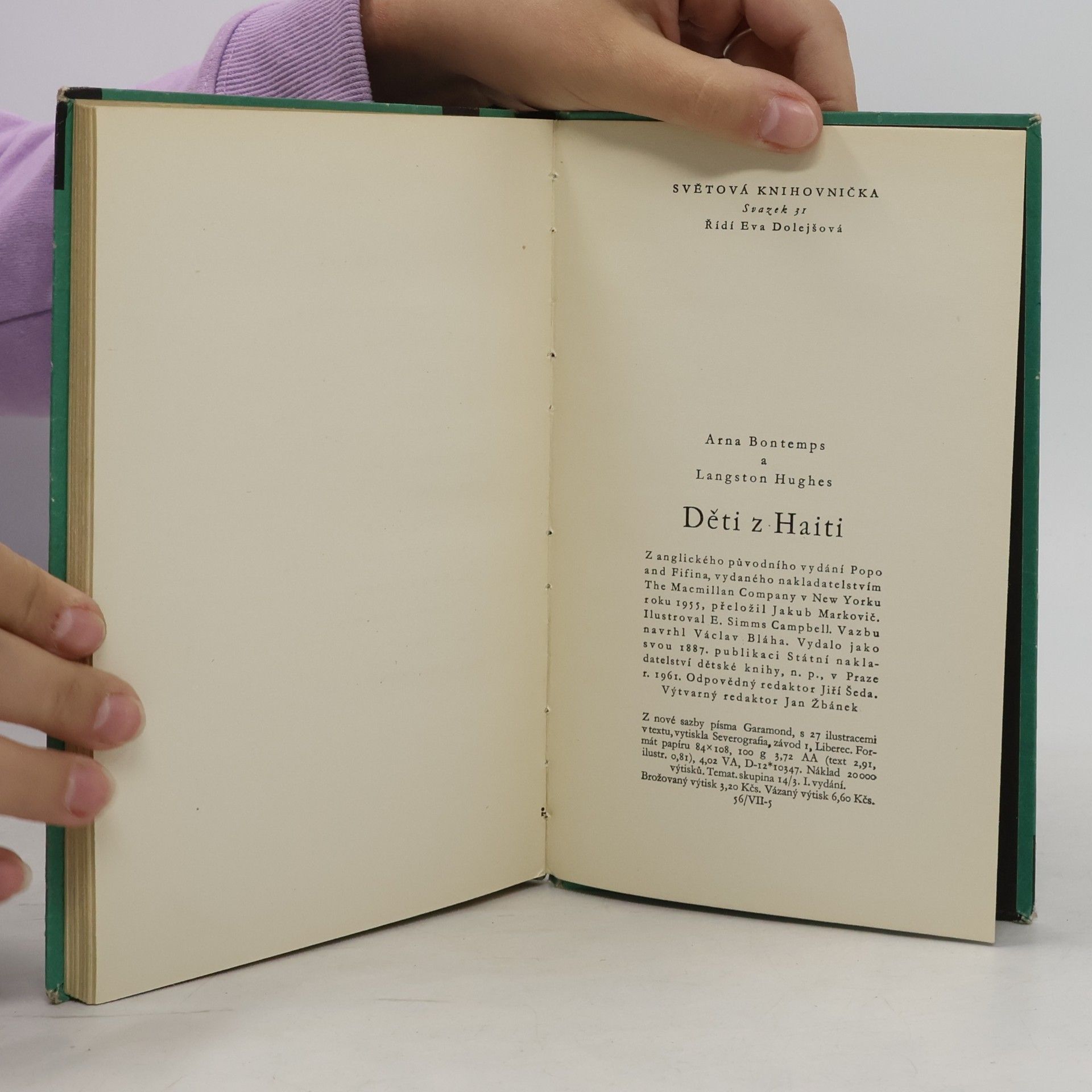 Arna Wendell Bontemps Děti z Haiti