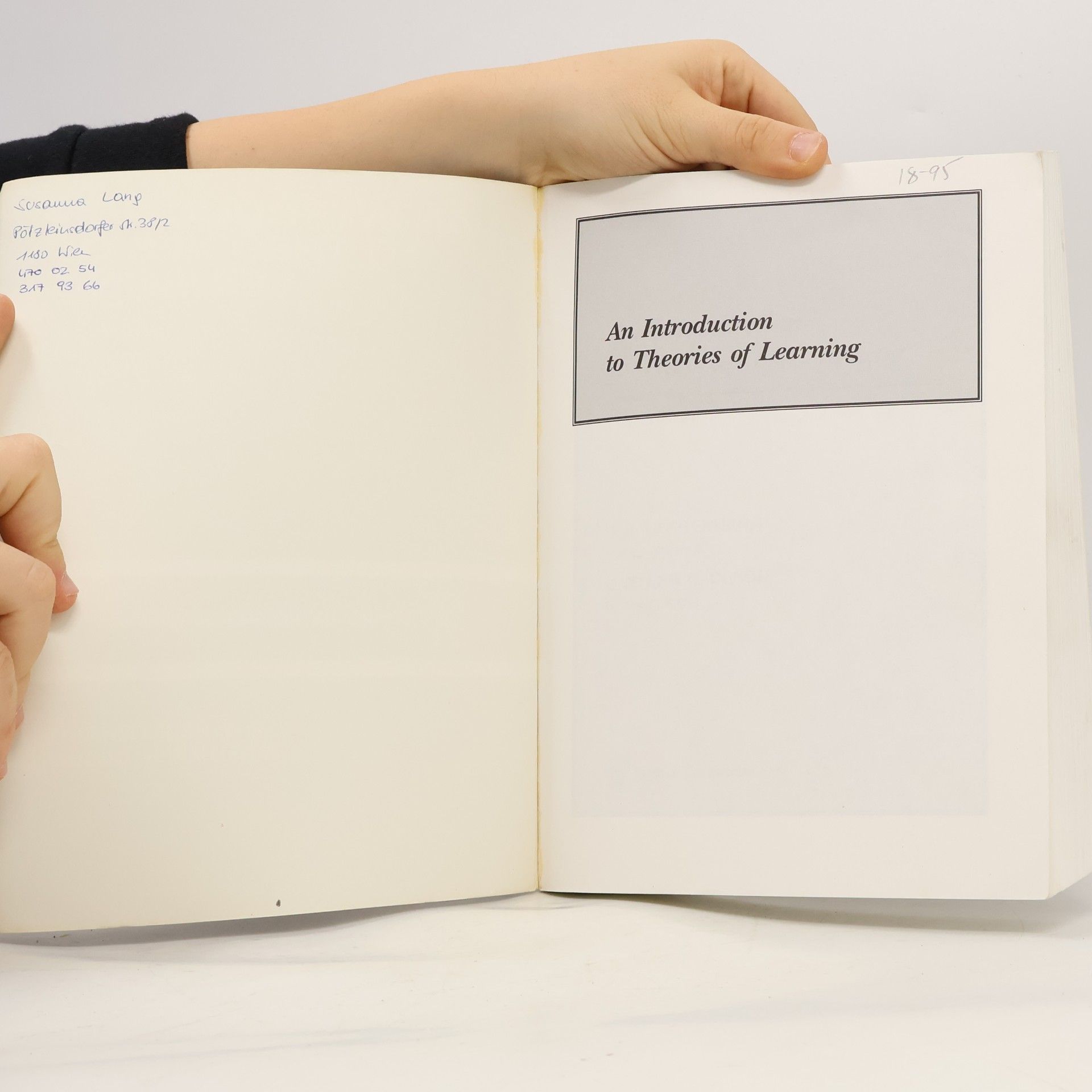 B. R. Hergenhahn An Introduction to Theories of Learning - Fourth Edition