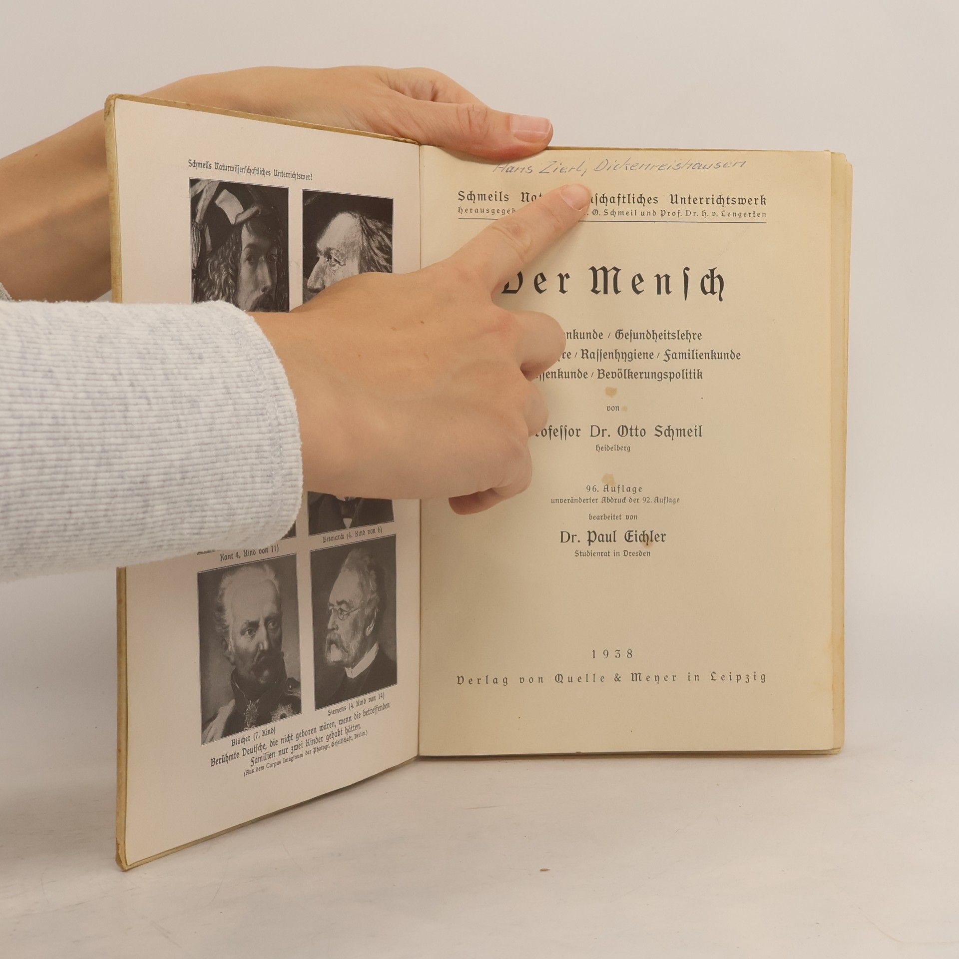 Otto Schmeil Der Mensch