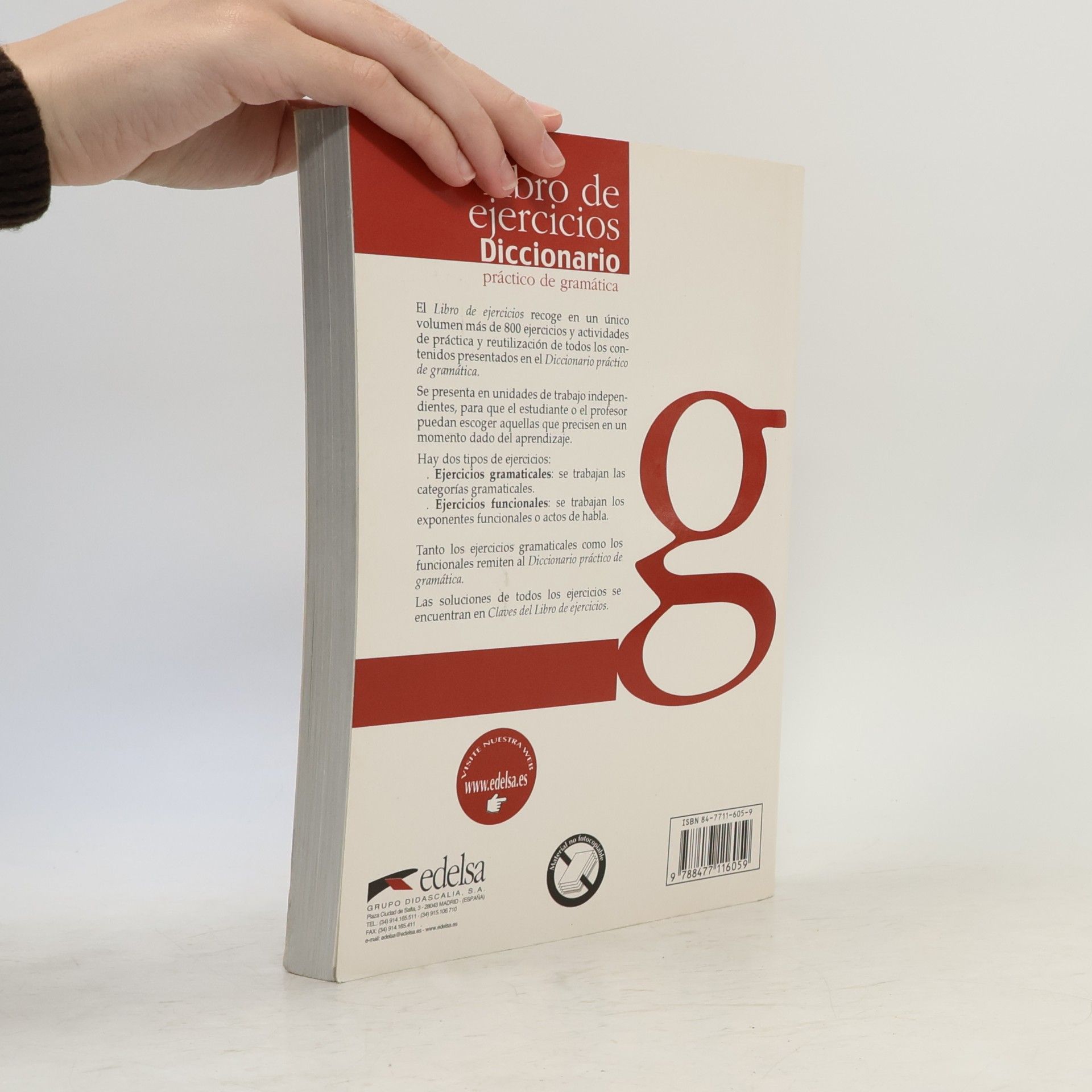 Óscar Cerrolaza Libro de ejercicios : diccionario prático de gramática : uso correcto del español : con + de 800 ejercicios