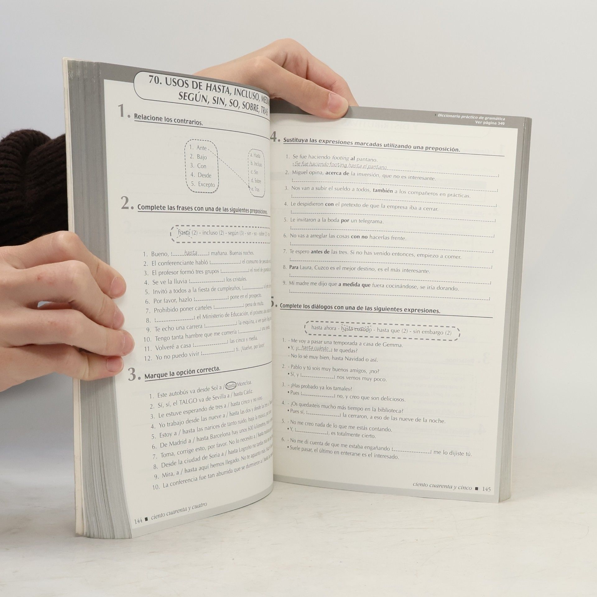 Óscar Cerrolaza Libro de ejercicios : diccionario prático de gramática : uso correcto del español : con + de 800 ejercicios