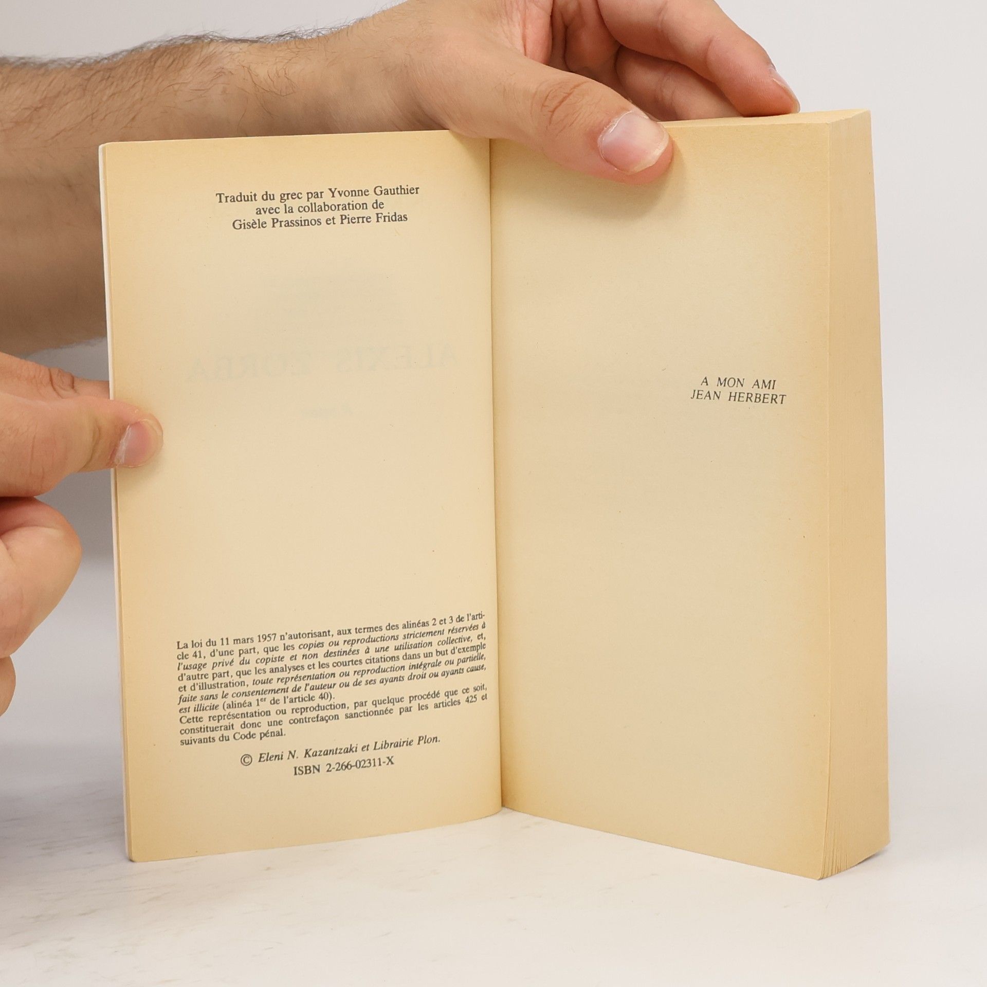 Nikos Kazantzakis Presses Pocket: Alexis Zorba