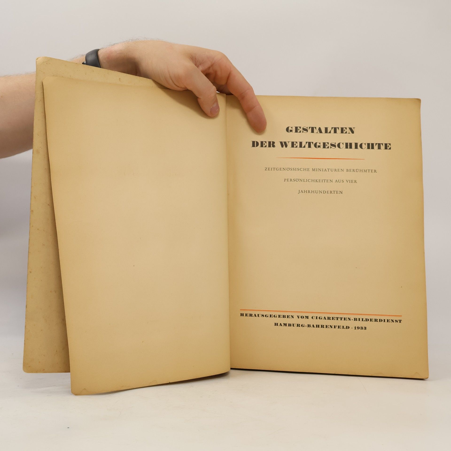 Various authors Gestalten der Weltgeschichte
