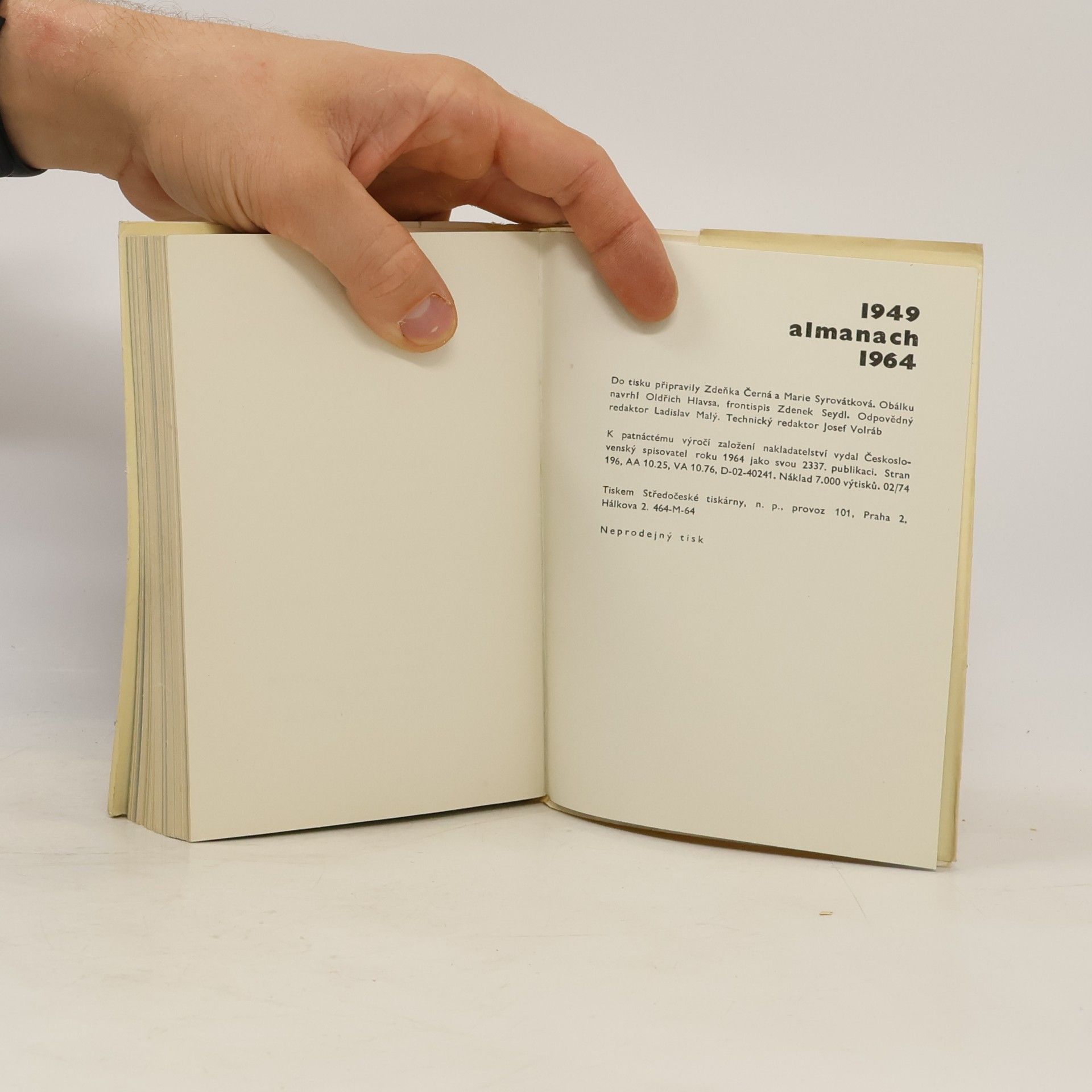 Marie Syrovátková Almanach 1949-1964