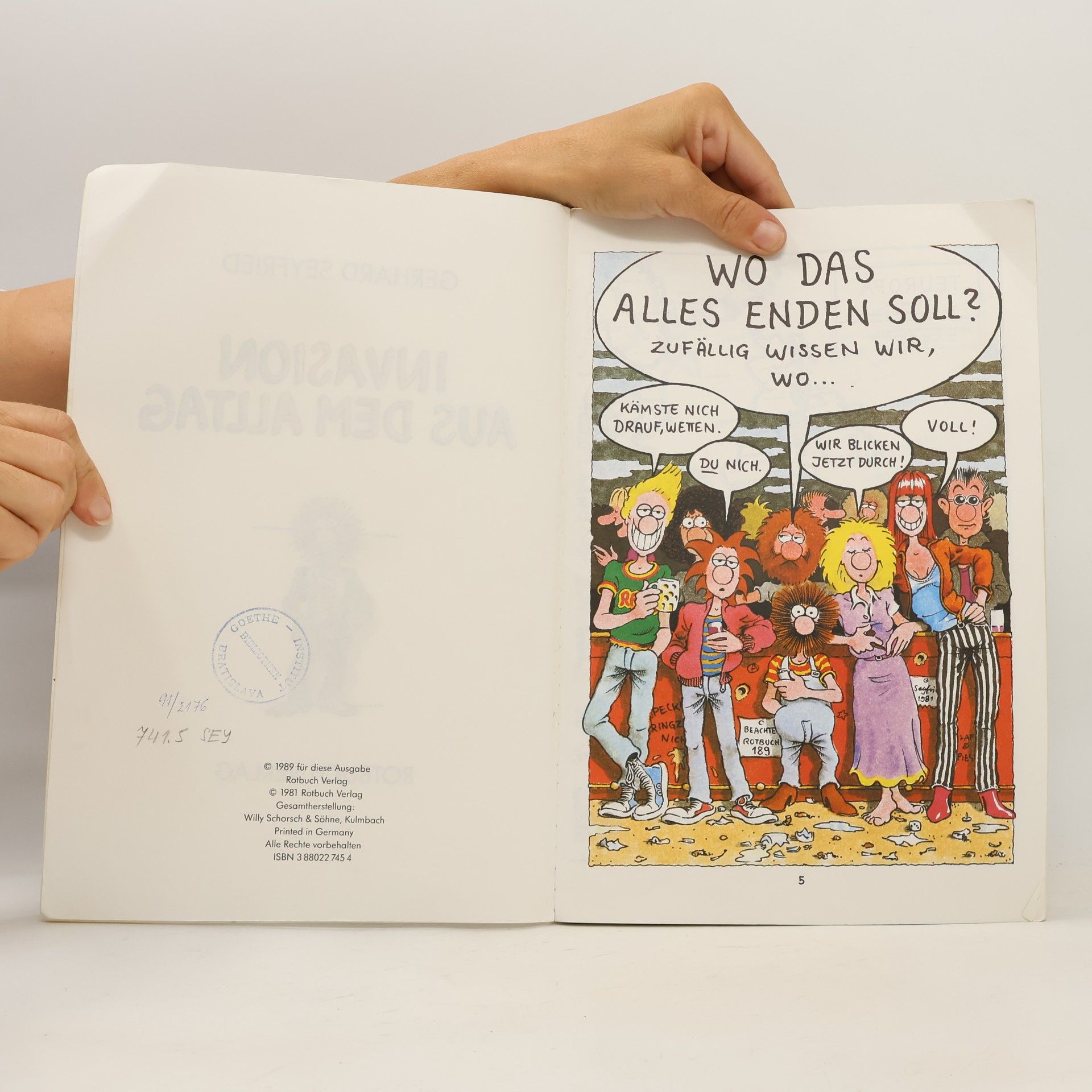Gerhard Seyfried Invasion aus dem Alltag. Comics