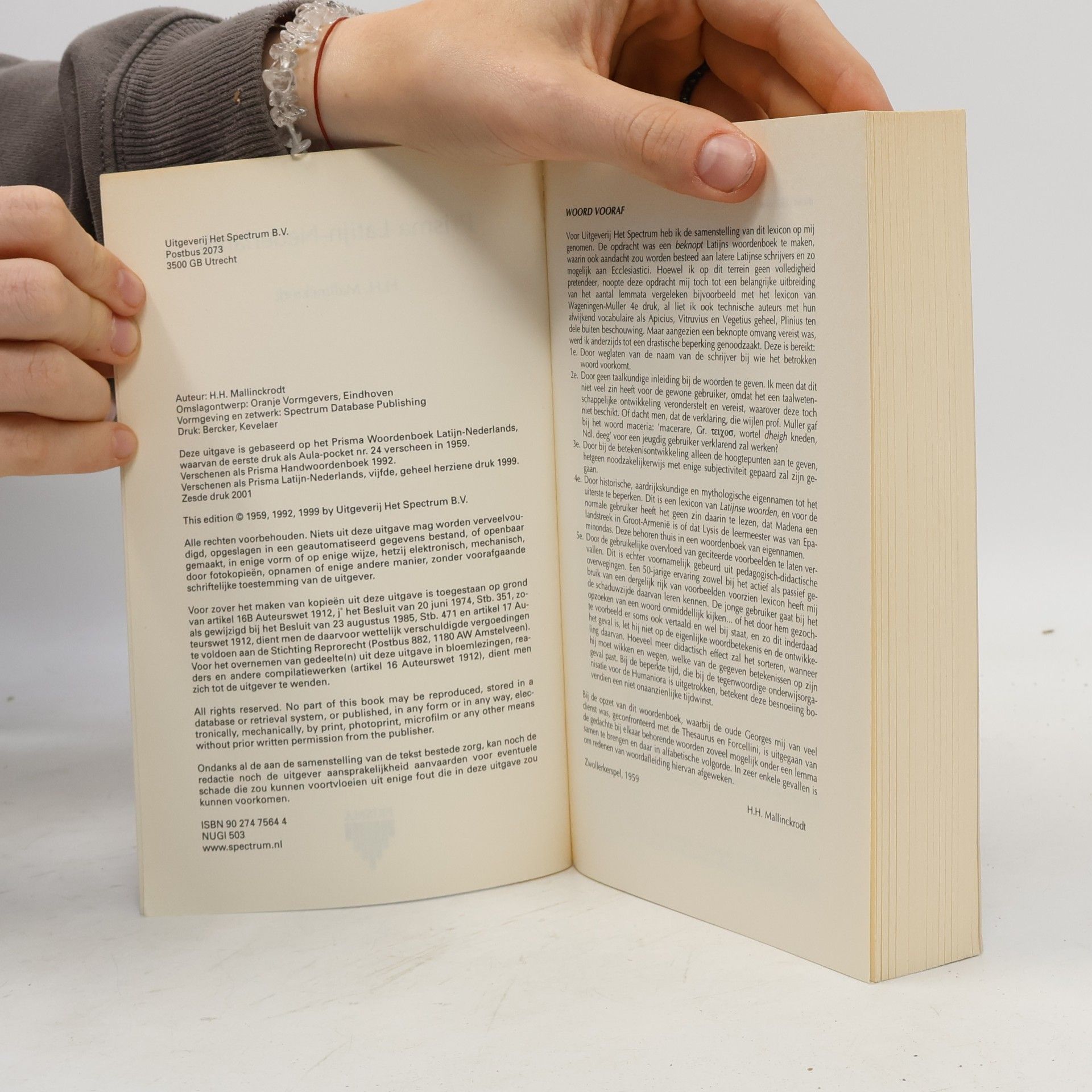 H. H. Mallinckrodt Prisma Woordenboek Latijn Nederlands