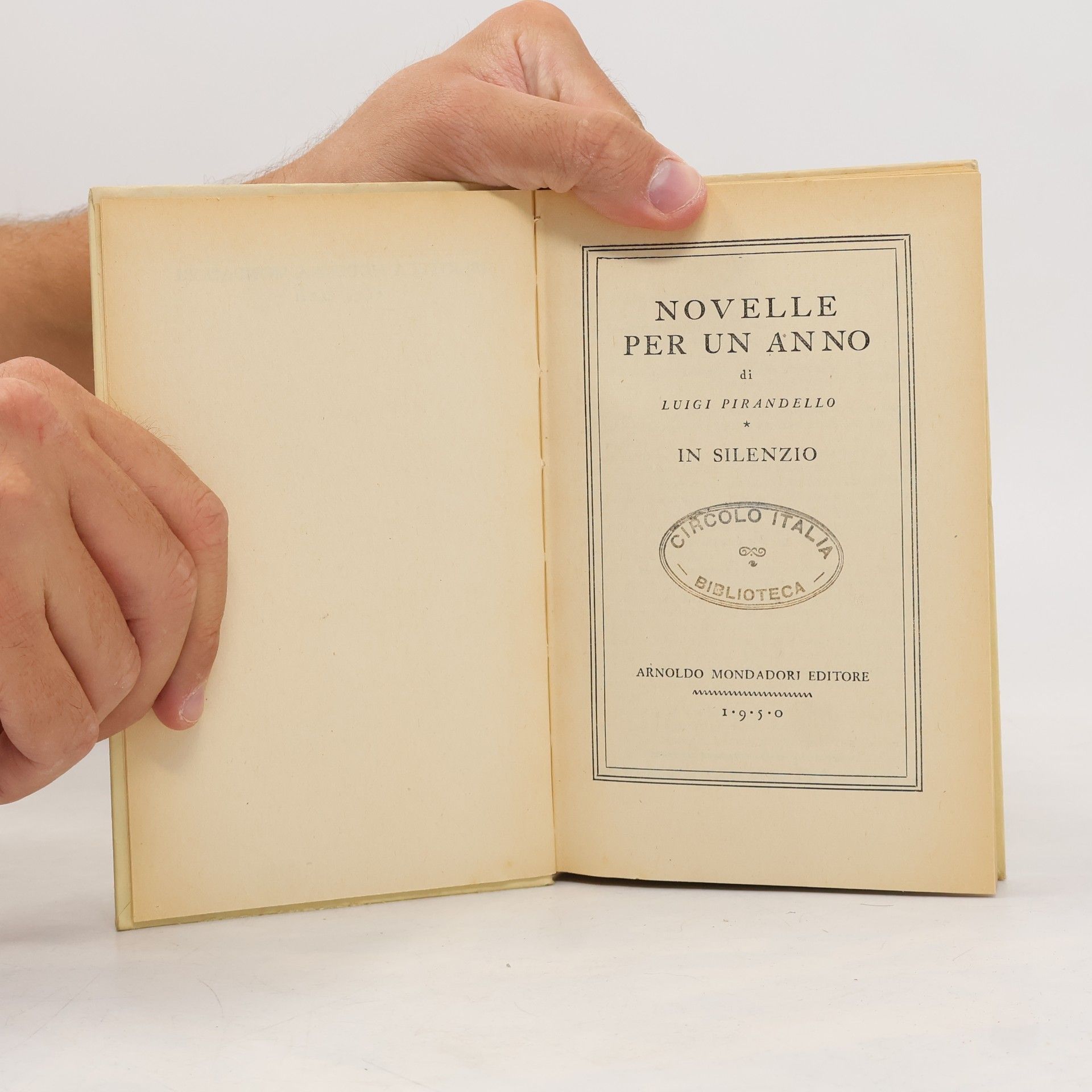Luigi Pirandello In silenzio