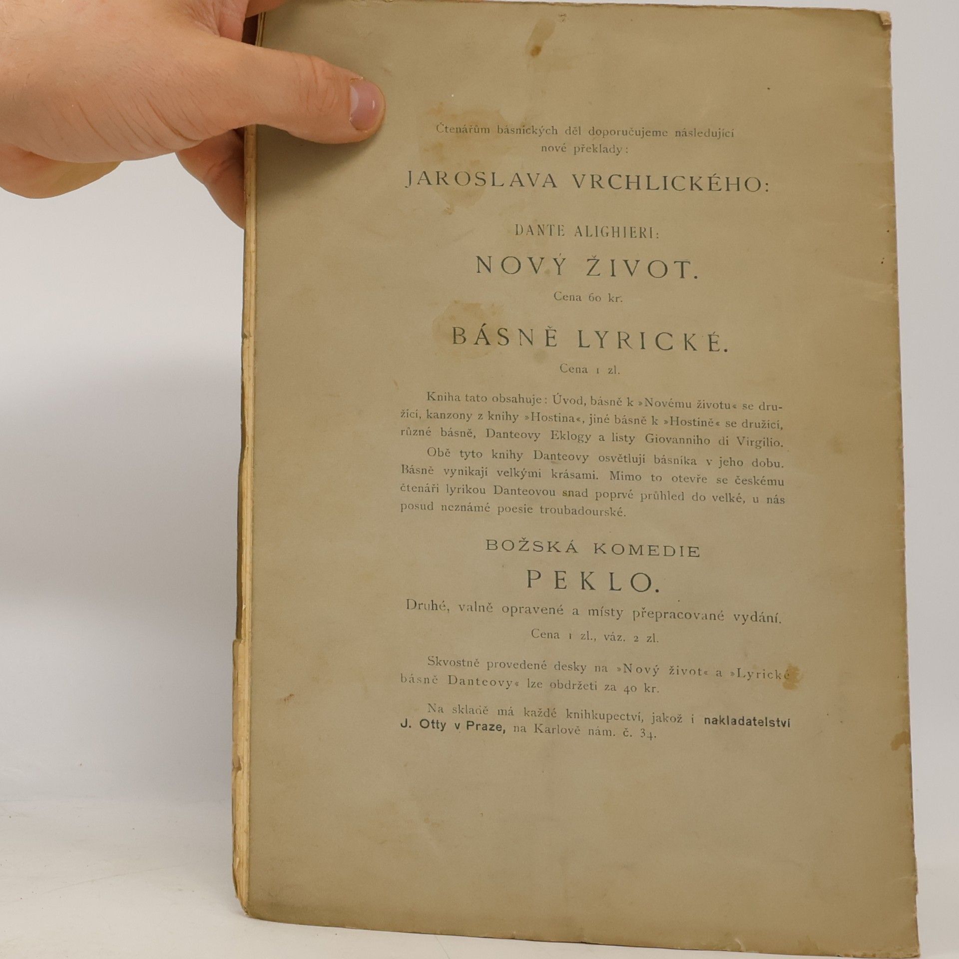 Jaroslav Vrchlický O hrobech