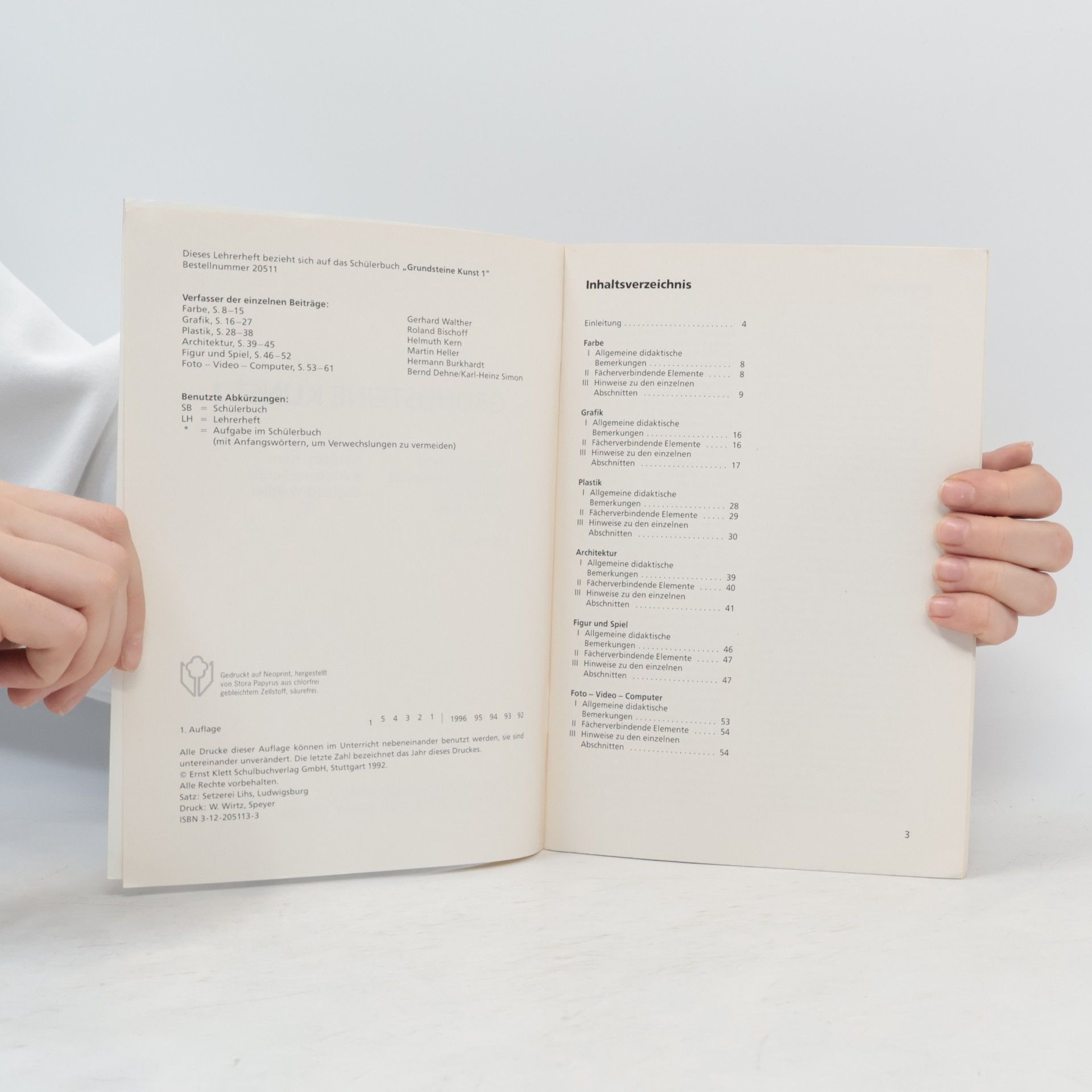 Roland Bischoff Grundsteine Kunst Lehrerheft