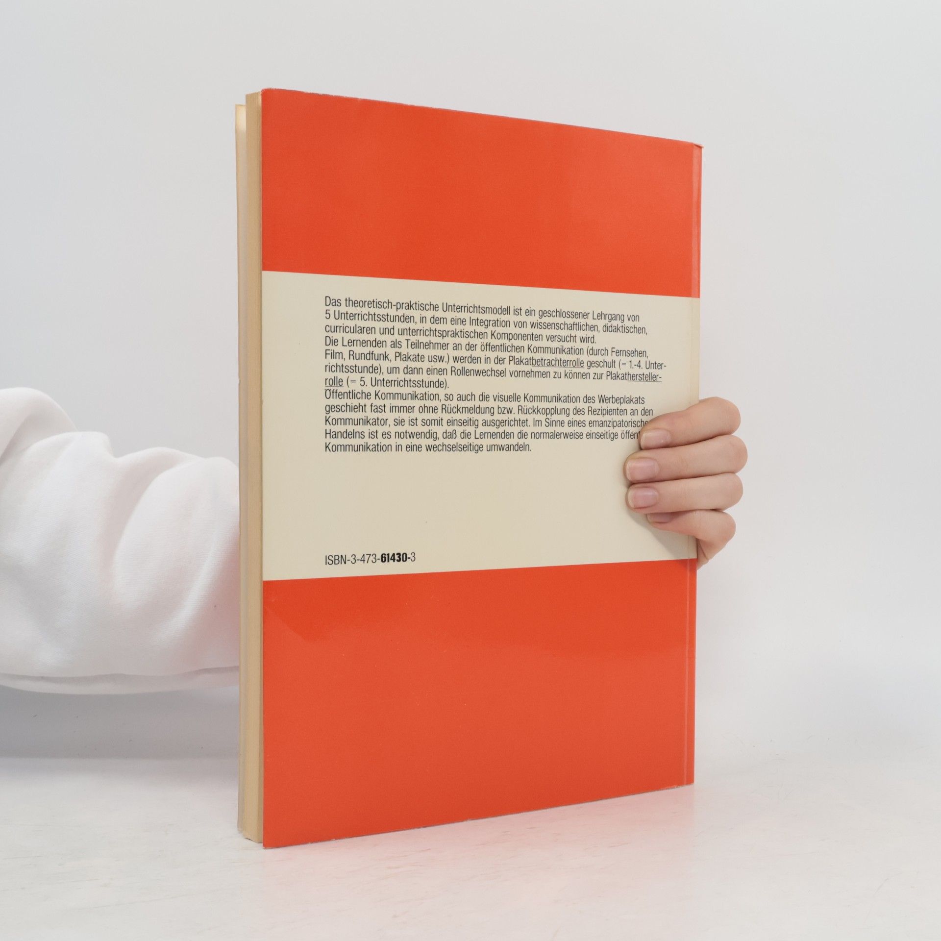 Hans-Dieter Feil Das Werbeplakat als Unterrichtsmodell