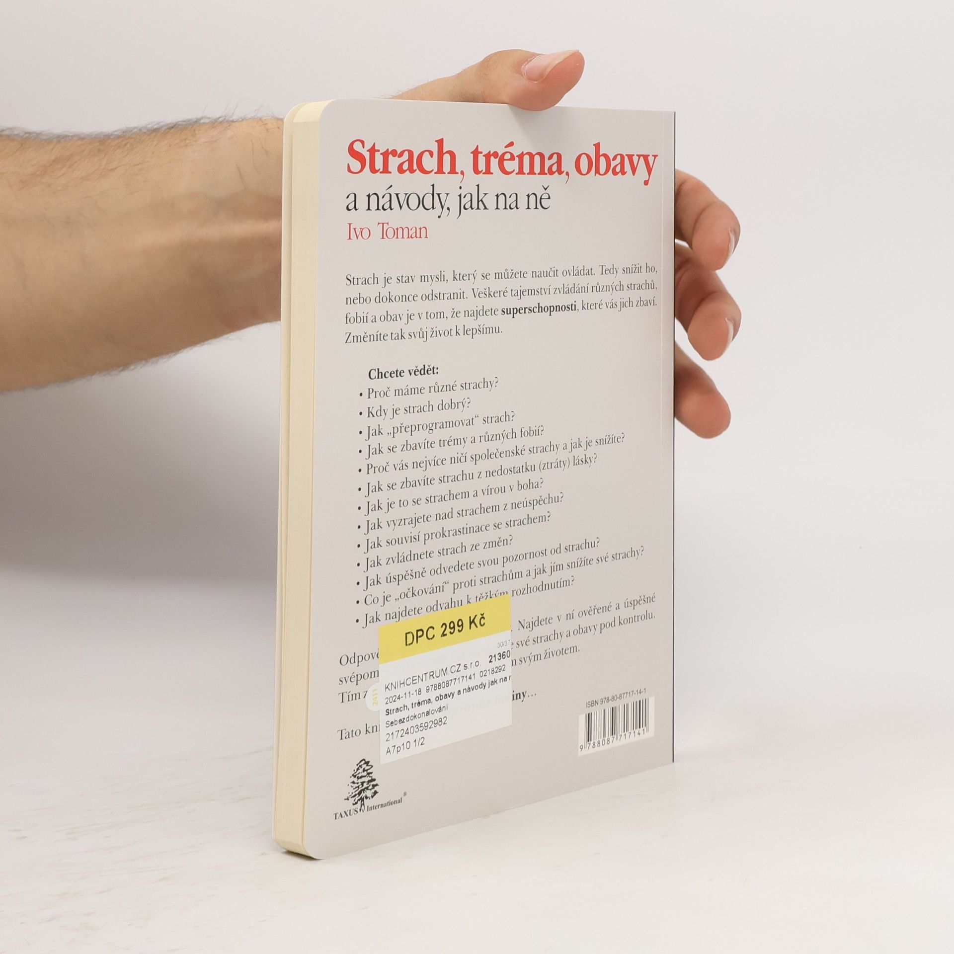 Ivo Toman Strach, tréma, obavy a návody, jak na ně