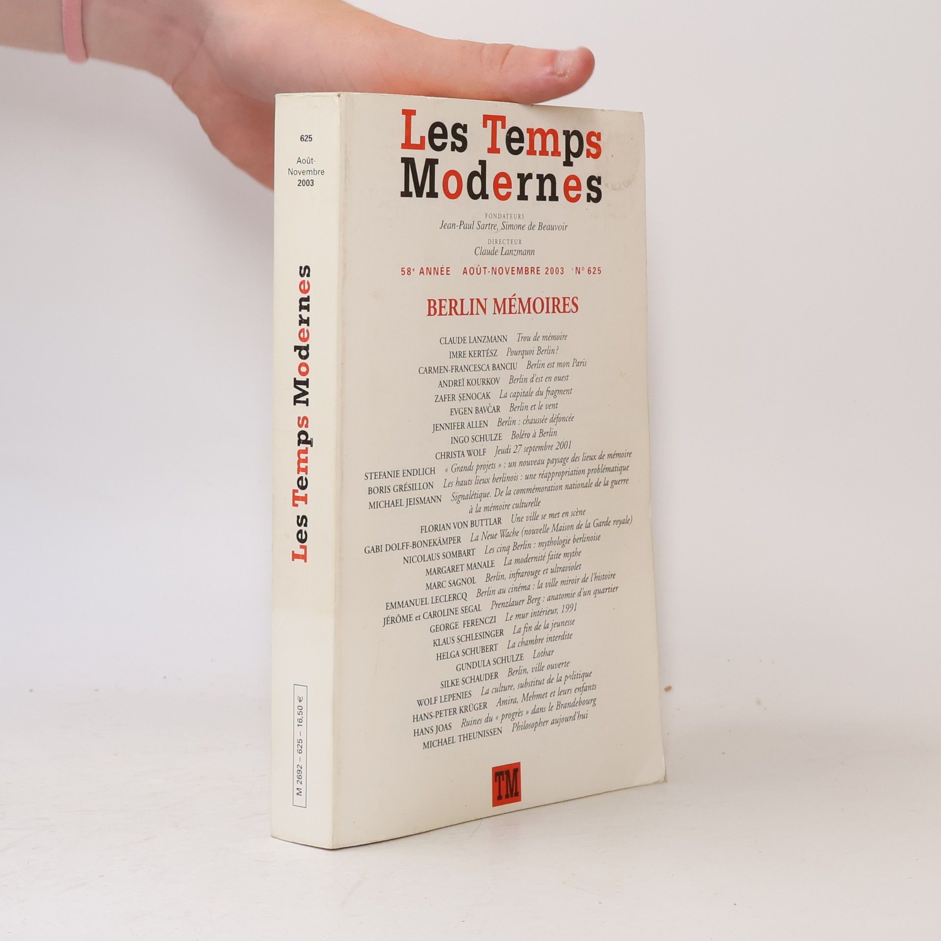 Les Temps Modernes - 625: Berlin mémoires