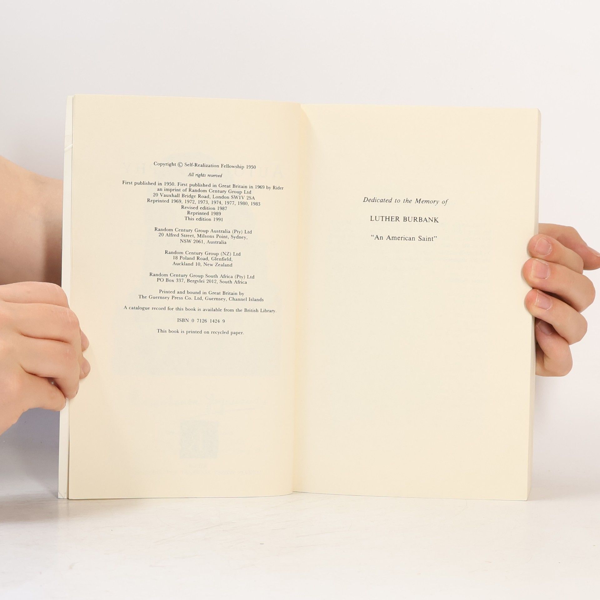 Paramahamsa Yogananda Autobiography of a Yogi
