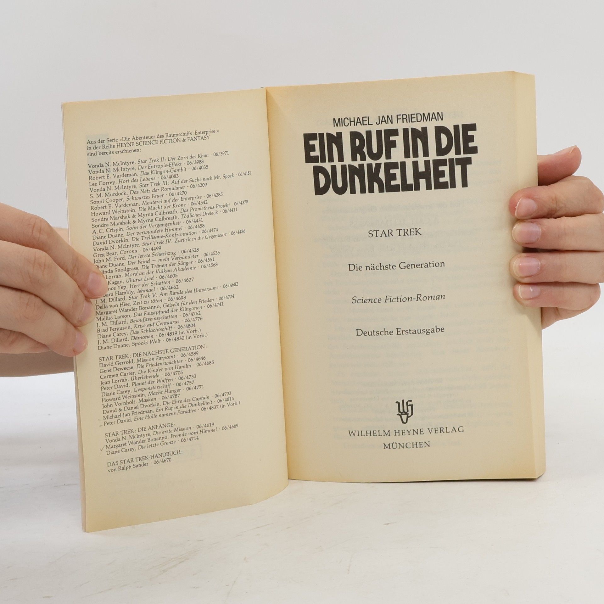 Michael Jan Friedman Ein ruf in die Dunkelheit