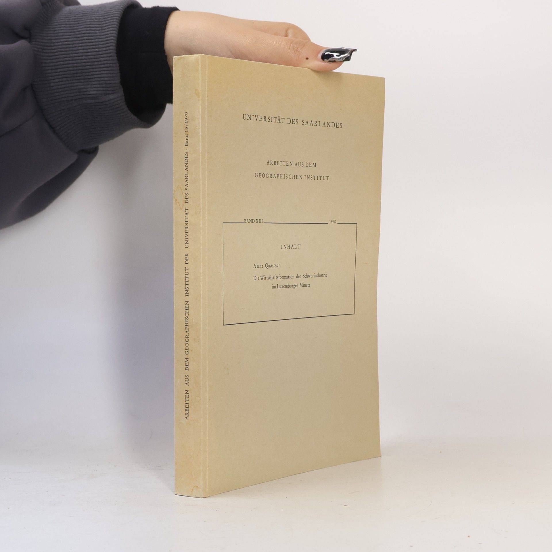 Arbeiten aus dem Geographischen Institut