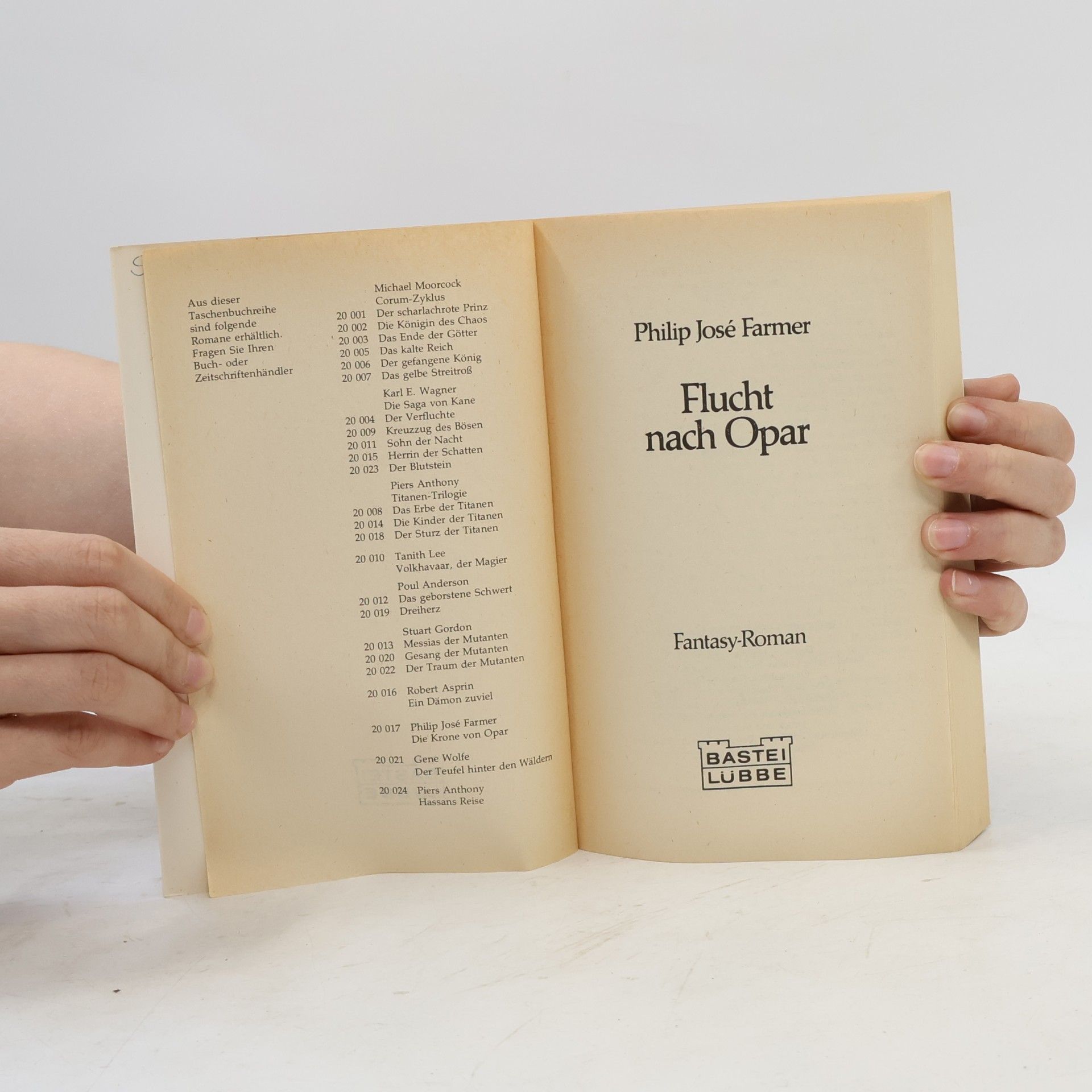 Philip José Farmer Flucht nach Opar. Science Fiction. Fantasy
