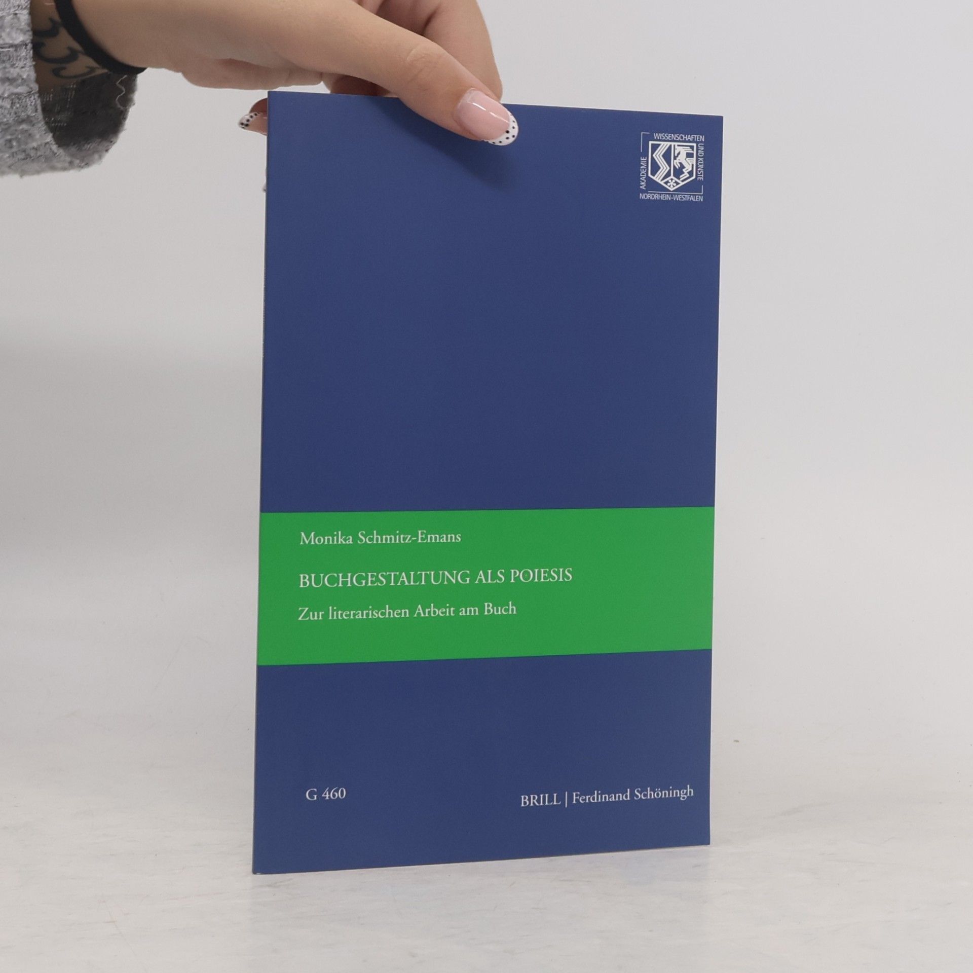 Monika Schmitz-Emans Buchgestaltung als Poiesis
