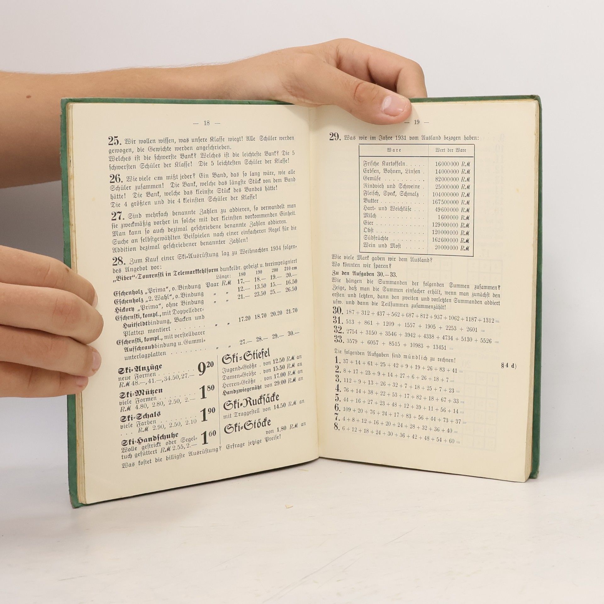 Karl Grünholz Rechenbuch für höhere Lehranstalten