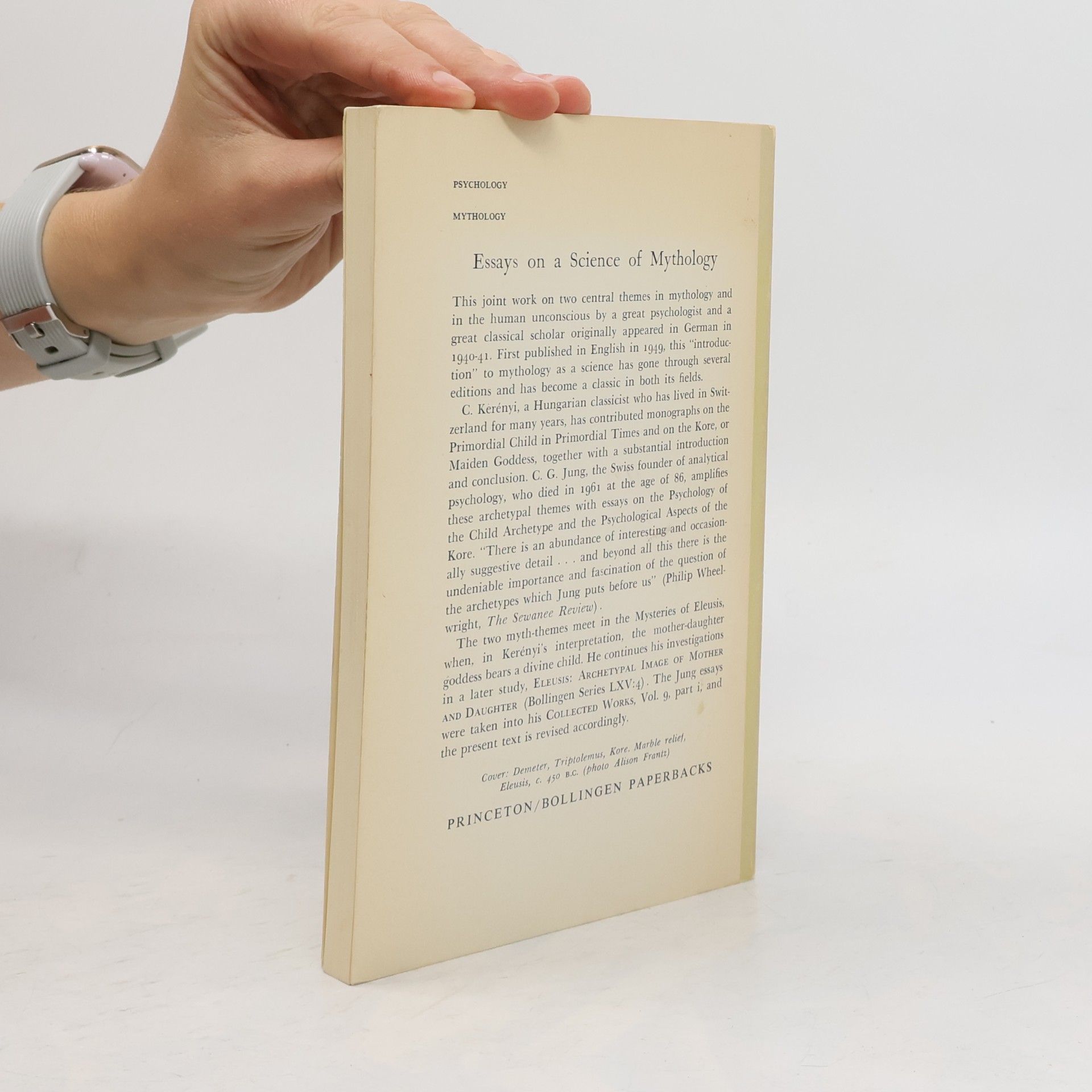 Carl Gustav Jung Essays on a Science of Mythology