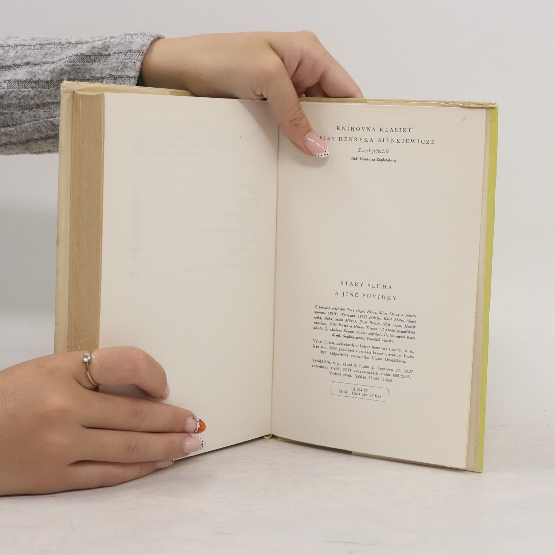 Henryk Sienkiewicz Starý sluha a jiné povídky