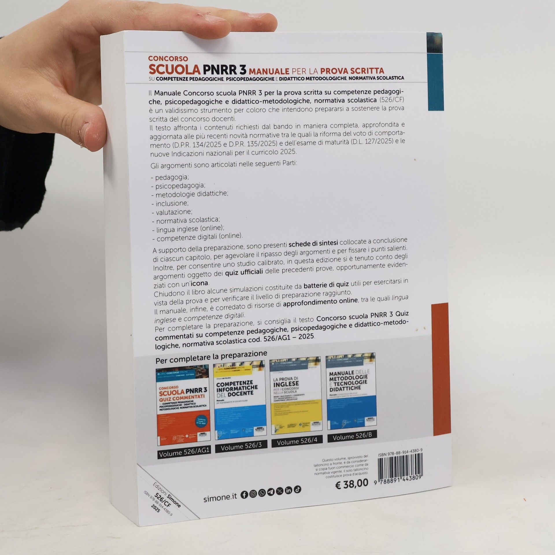 AA.VV. Concorsi nella scuola: Concorso Scuola PNRR3 - Manuale per la Prova Scritta su competenze pedagogiche, psicopedagogiche e didattico metodologiche, normativa scolastica