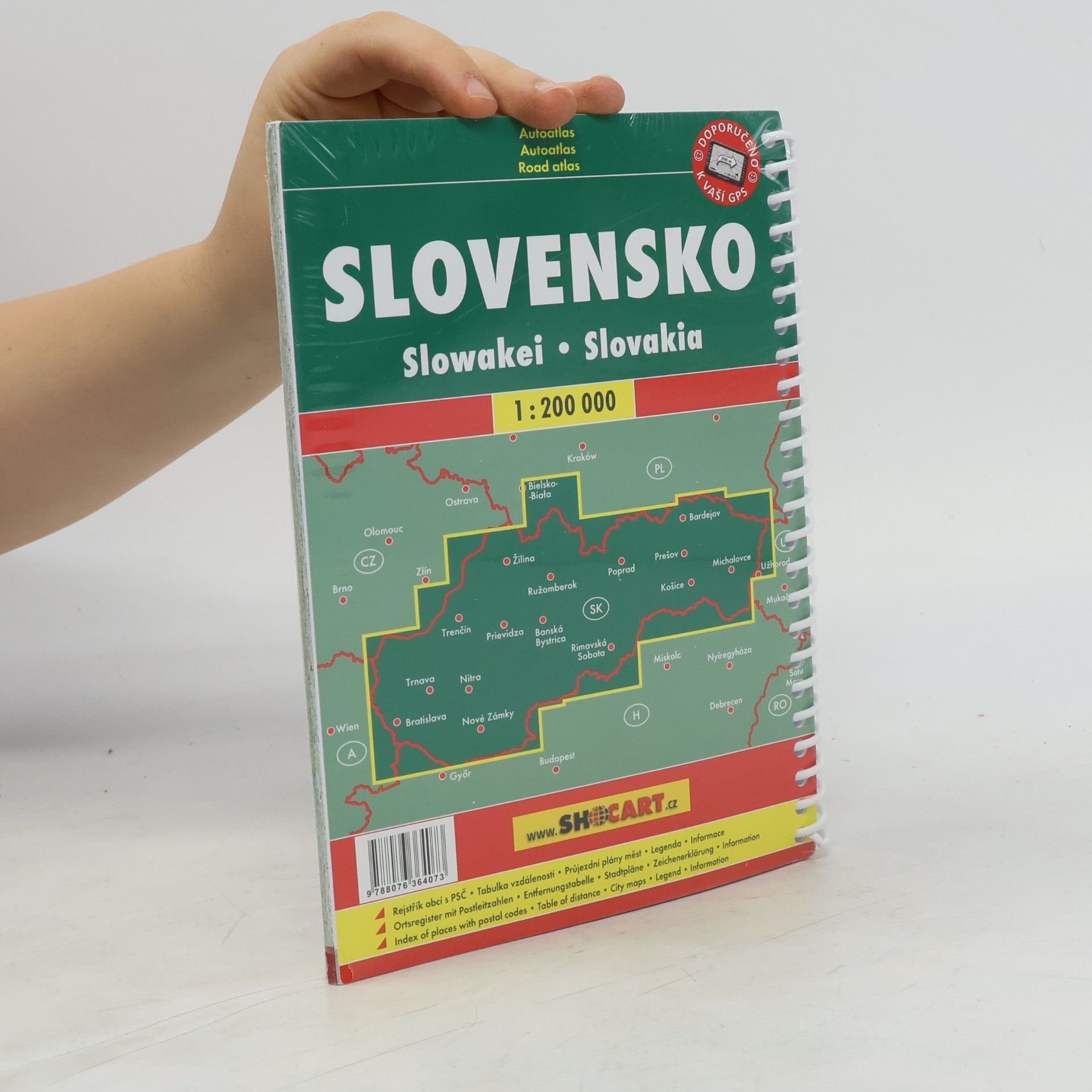 kolektiv Slovensko 1:200 000 / autoatlas (A5, spirála)