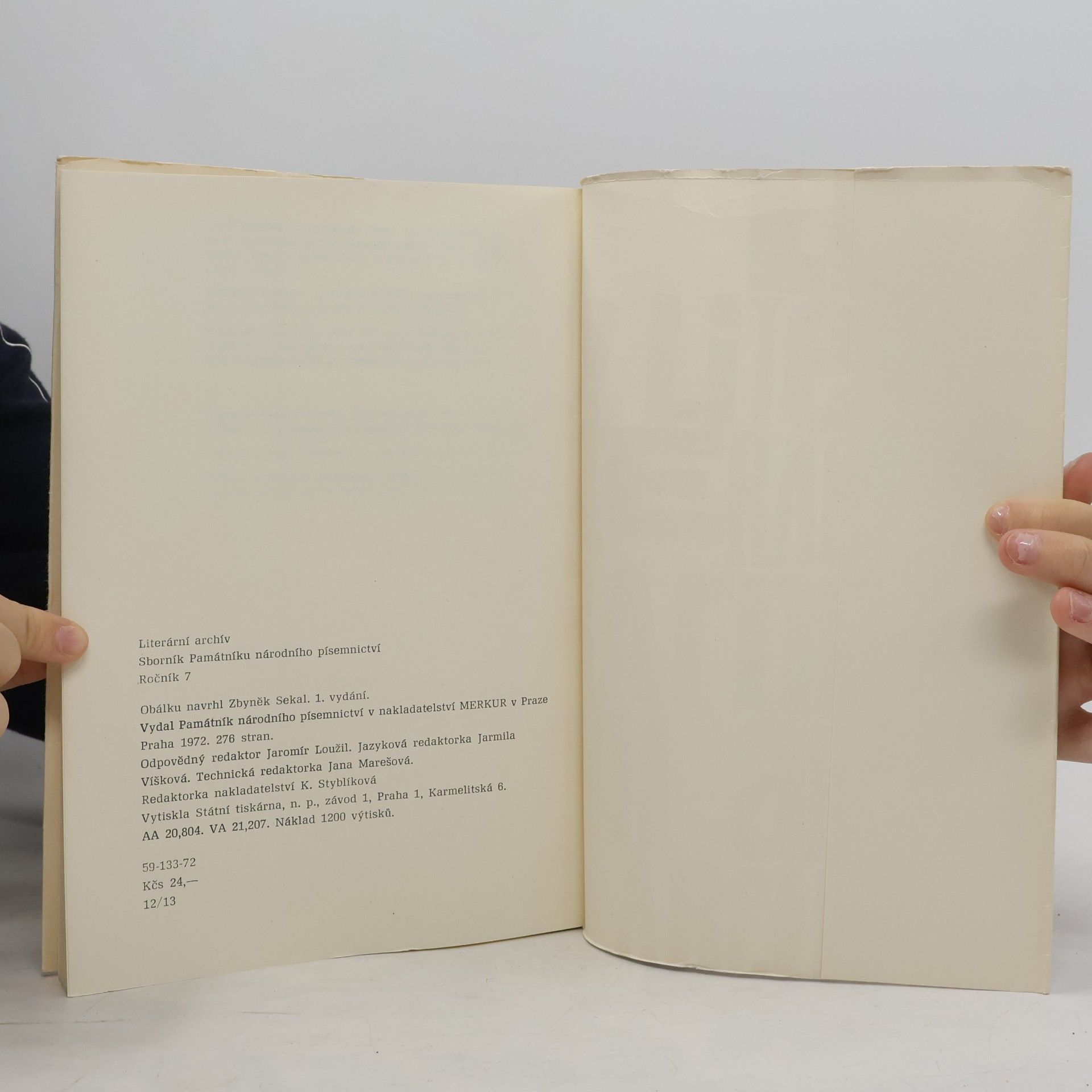 kolektiv Literární archiv VII/72