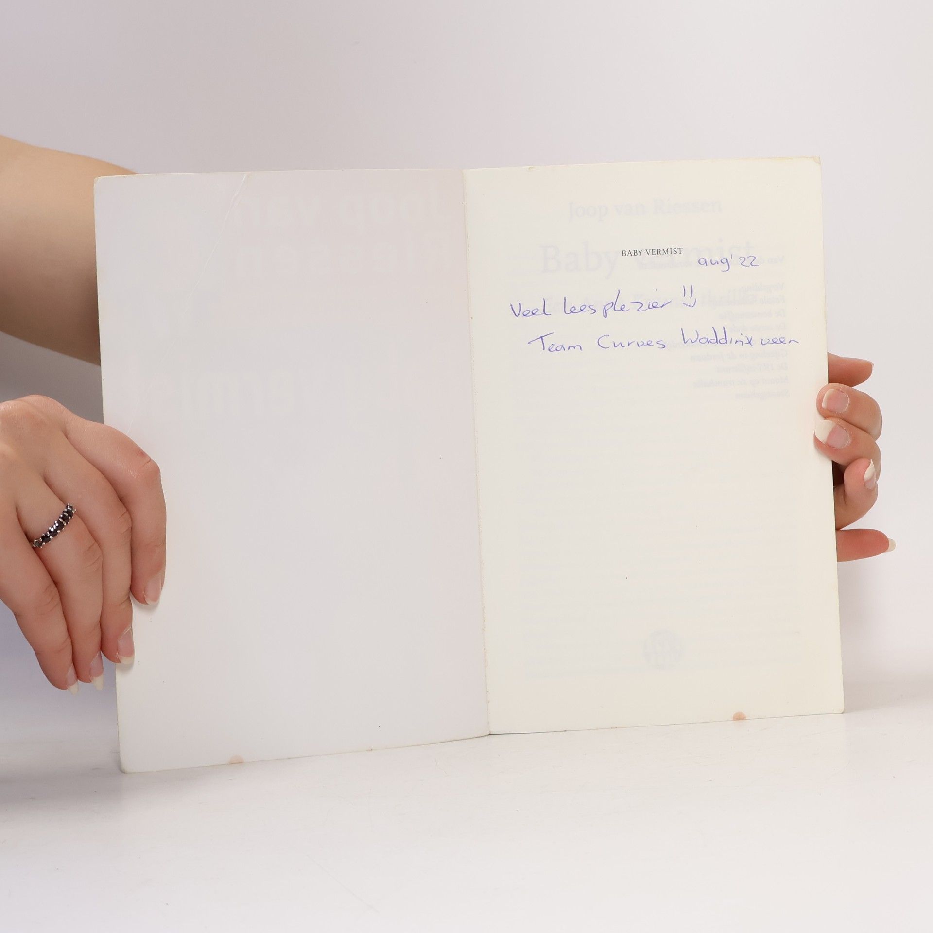 Joop van Riessen Baby vermist