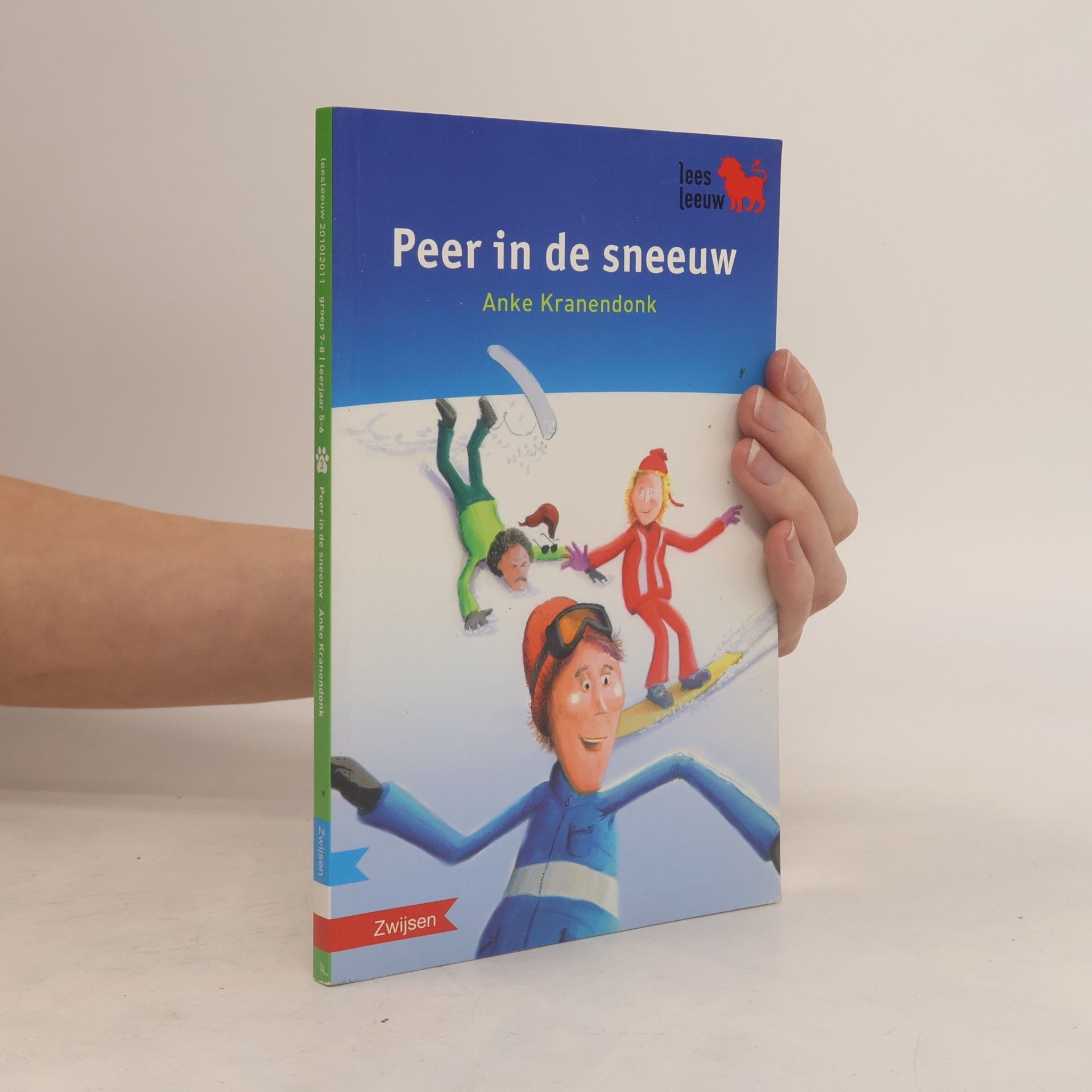 Peer in de sneeuw