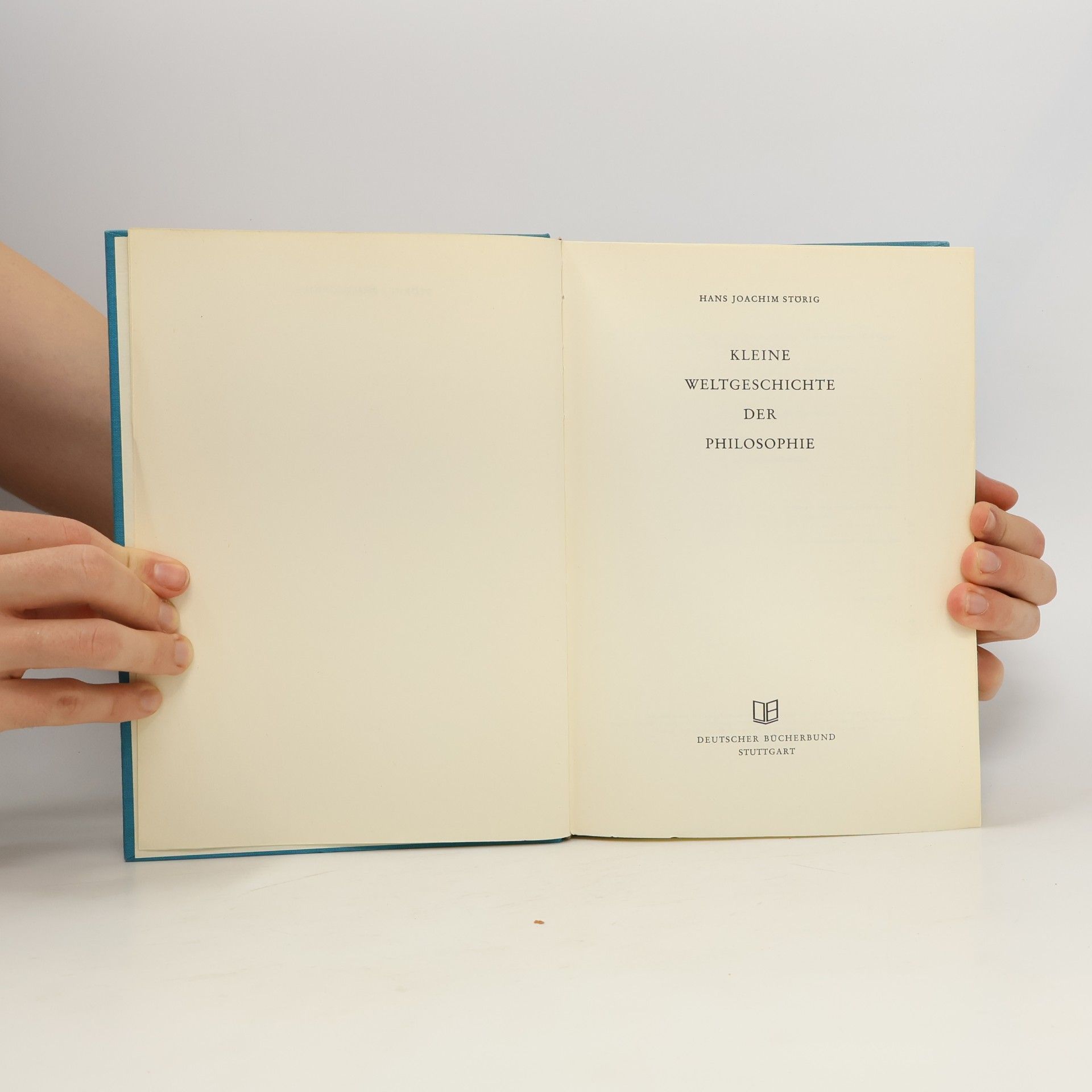 Hans Joachim Störig Kleine Weltgeschichte der Philosophie