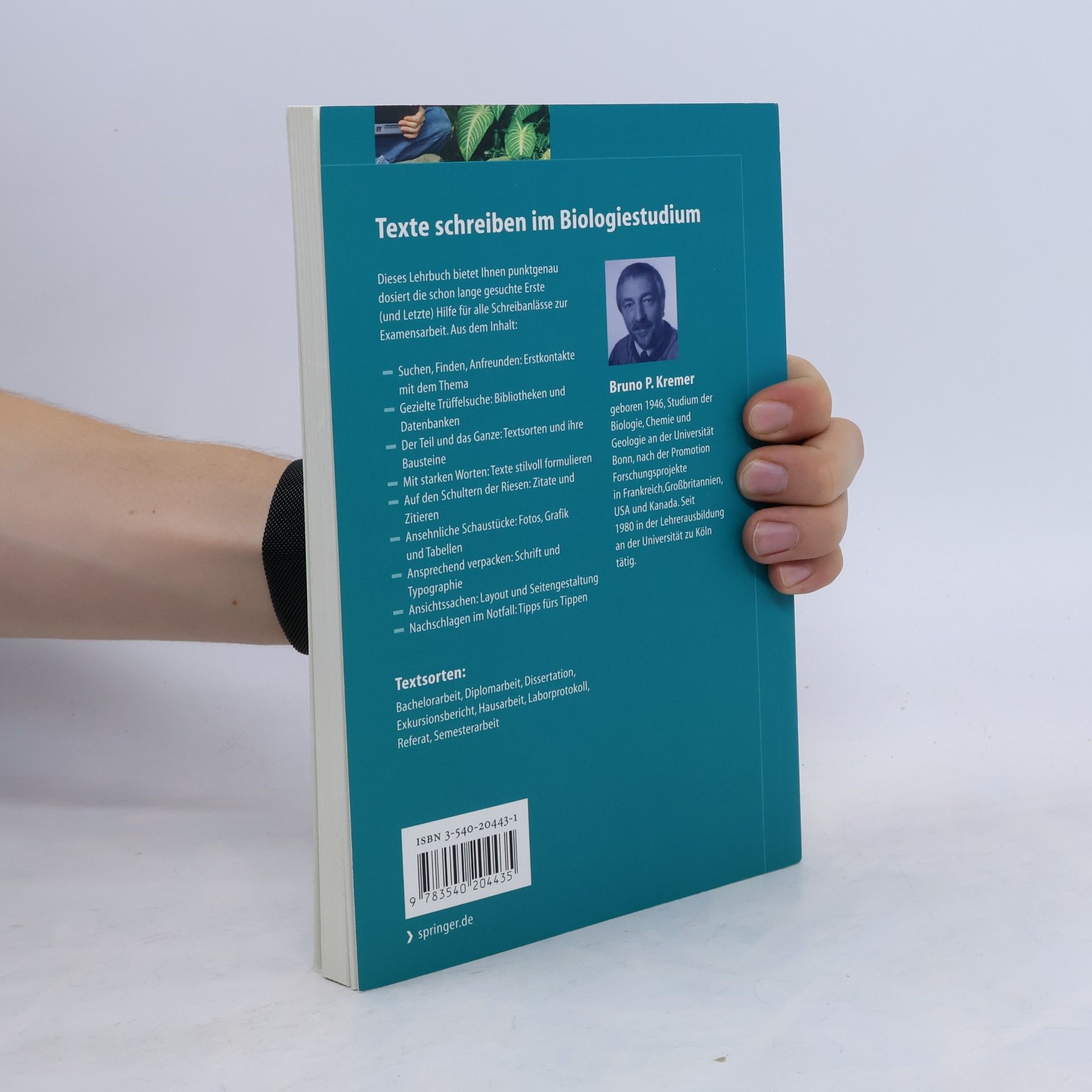 Bruno Kremer Texte schreiben im Biologiestudium