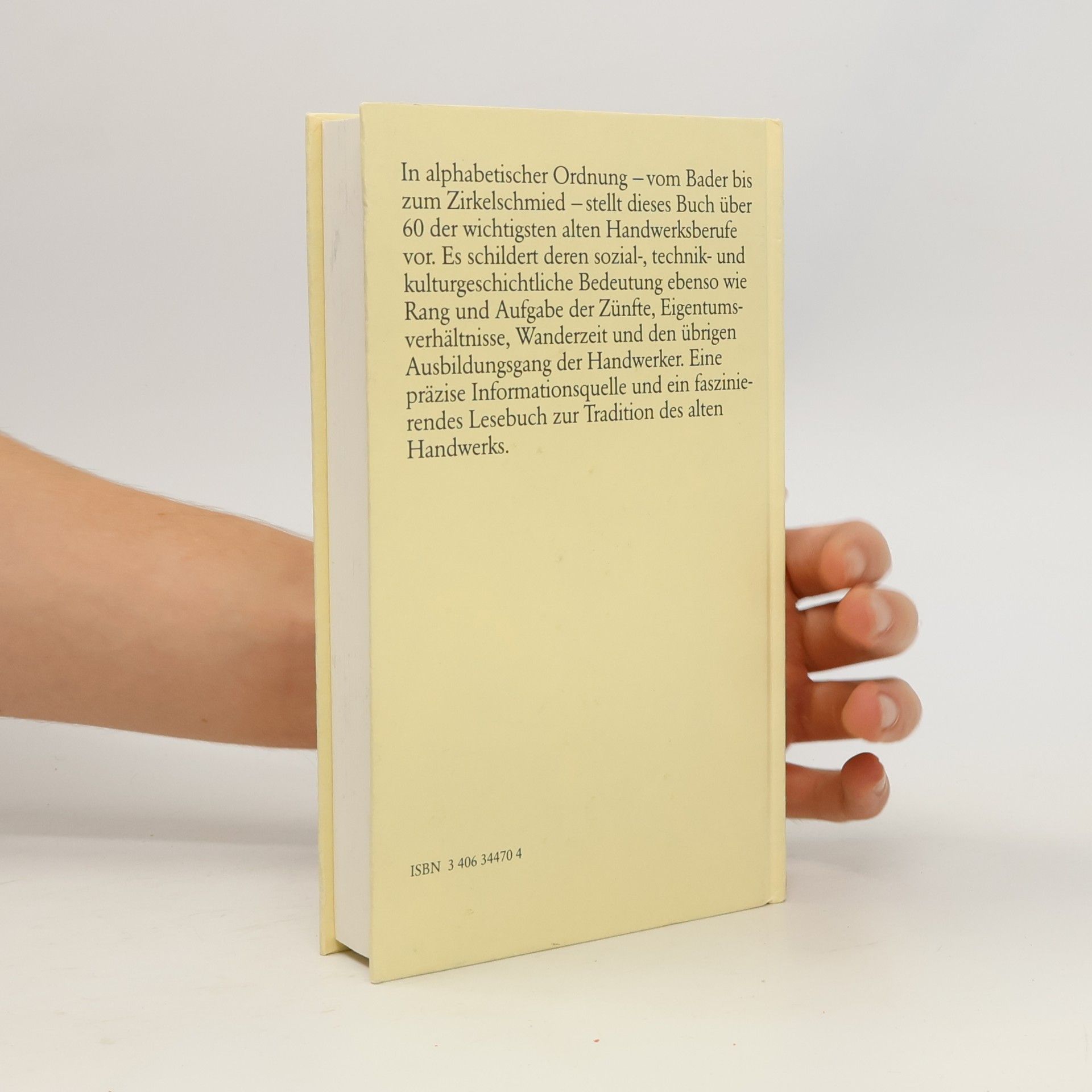 Reinhold Reith Lexikon des alten Handwerks