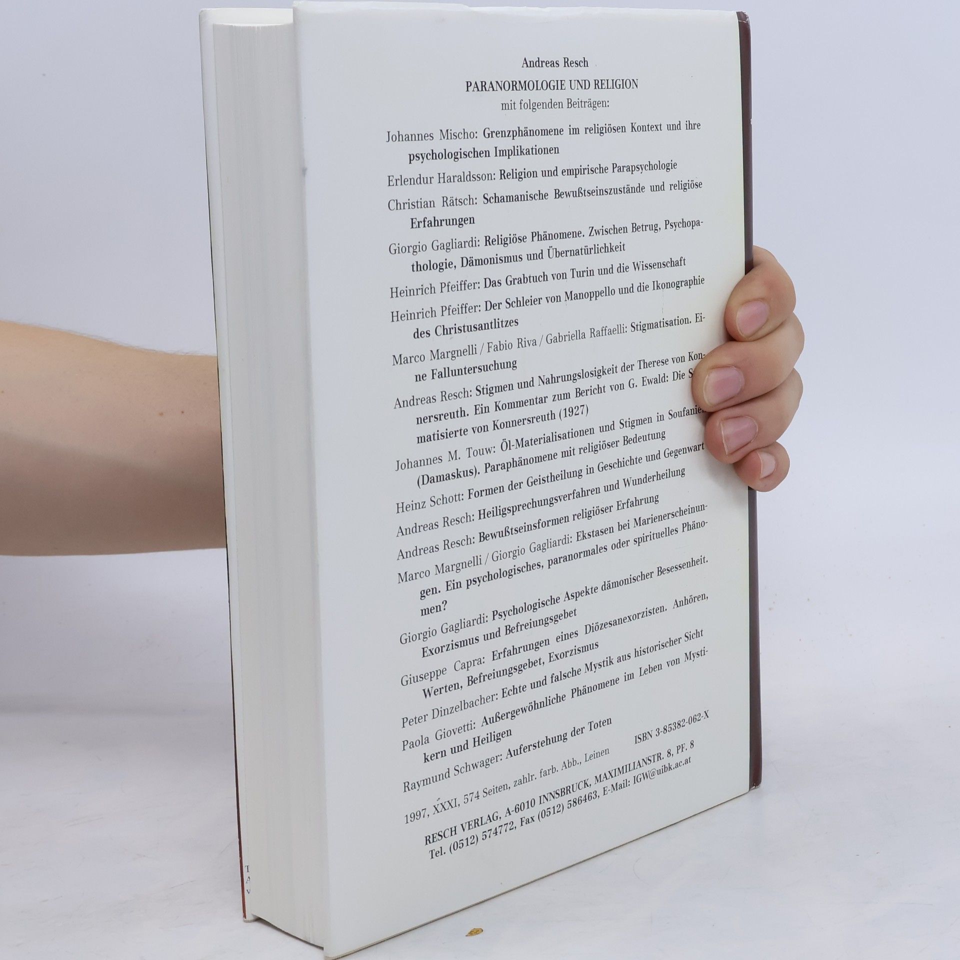 Andreas Resch Imago Mundi - 15: Paranormologie und Religion