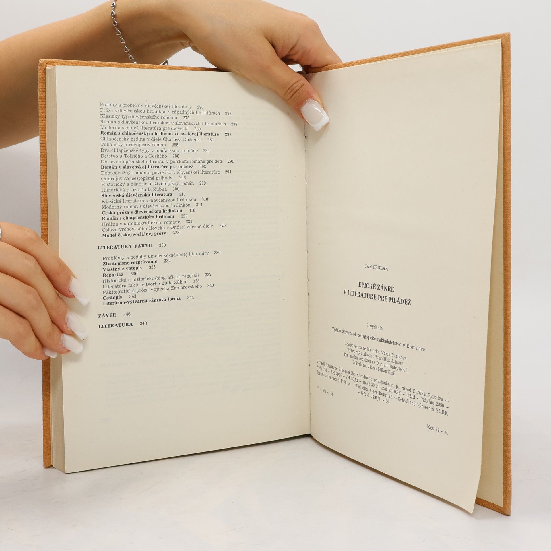 Jan Sedlák Epické žánre v literatúre pre mládež